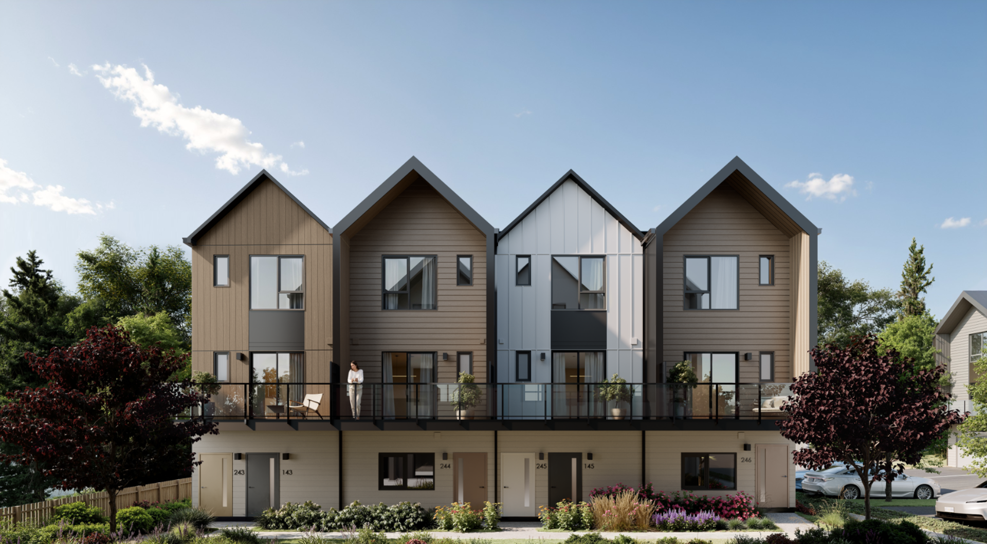 Easton Townhomes, Colwood. Artist’s rendering.