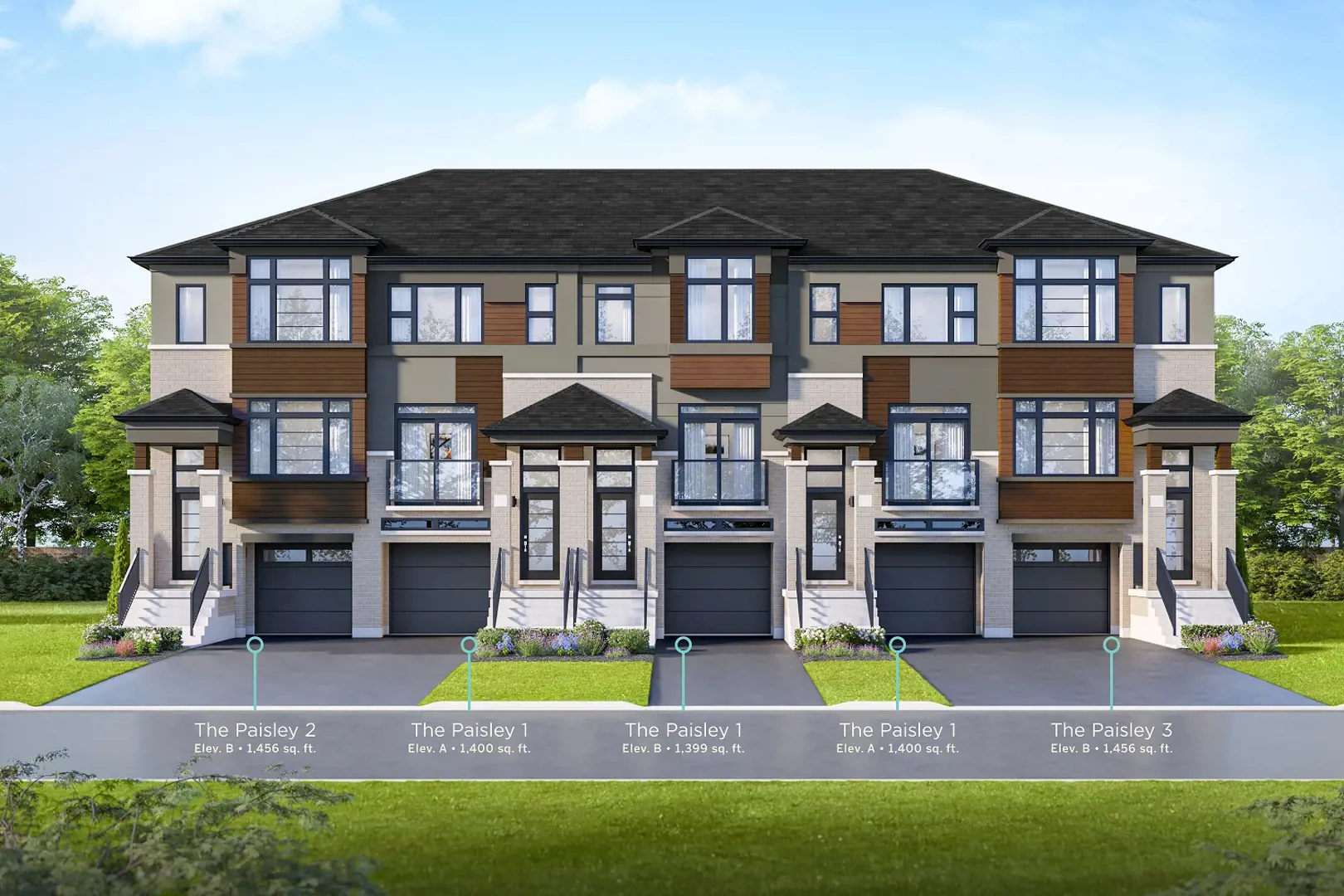 Electric Grand Towns, Brantford. Artist’s rendering.