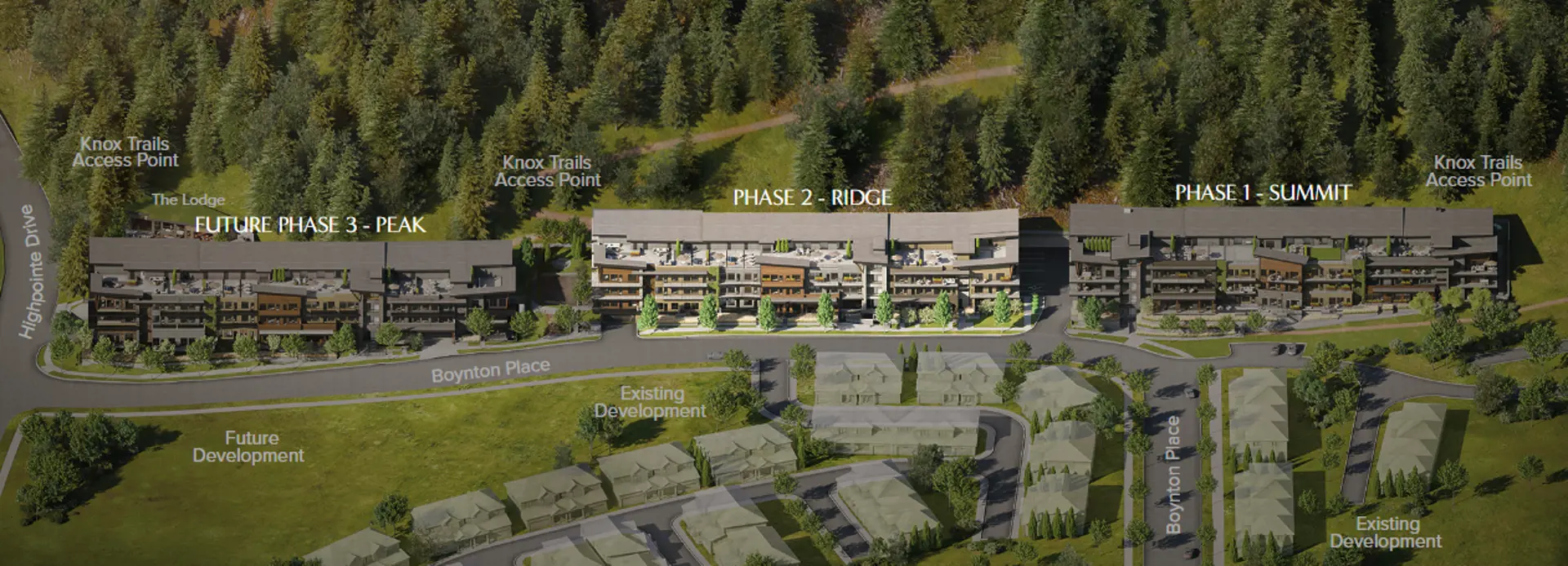 Eminence at Knox Mountain Phase 2 - Ridge, Kelowna. Artist’s rendering.