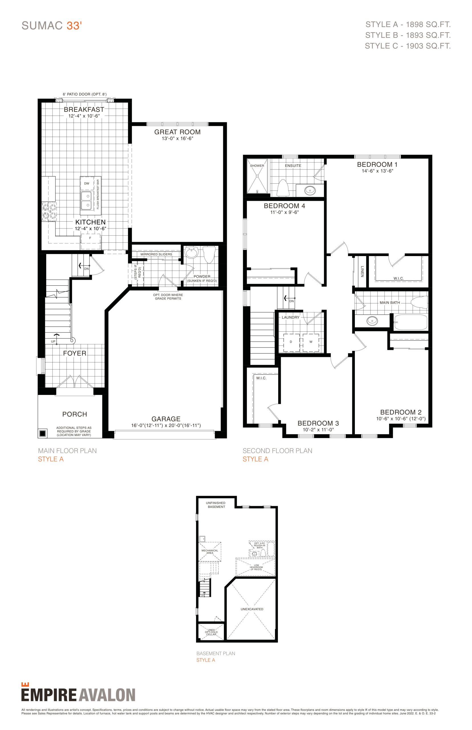 Sumac 33' plan preview