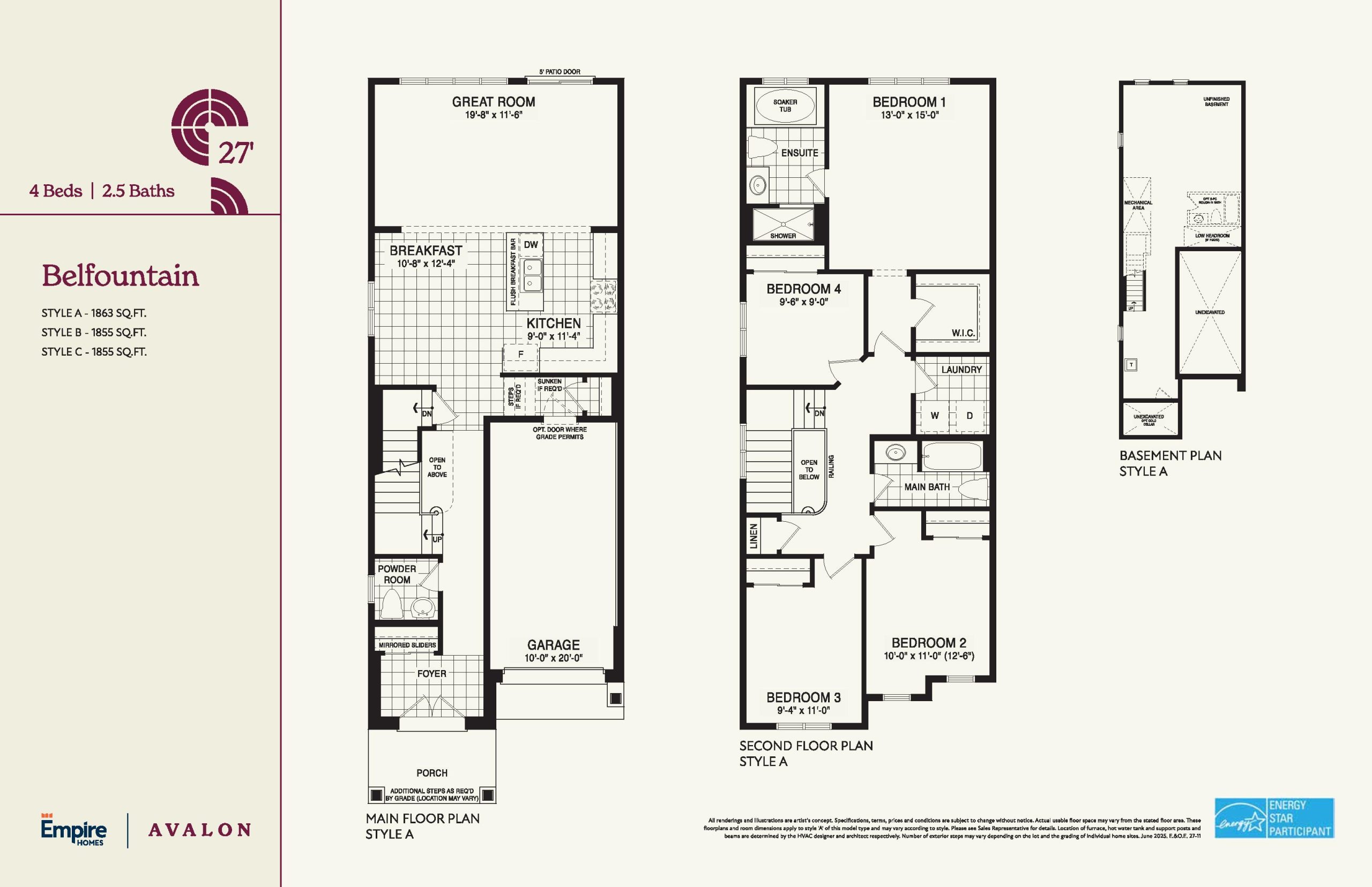 Belfountain 27' plan preview