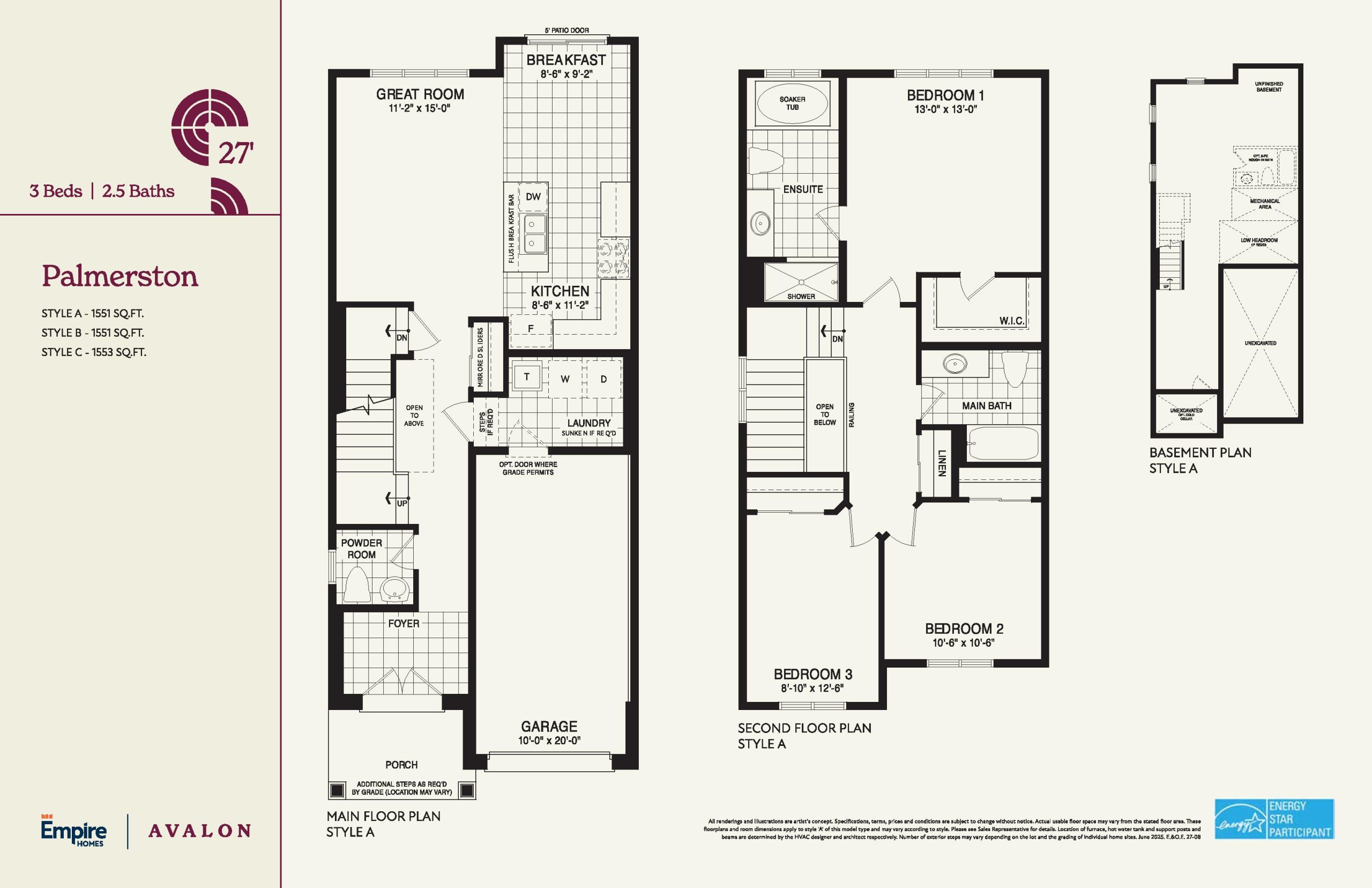 Palmerston 27' plan preview
