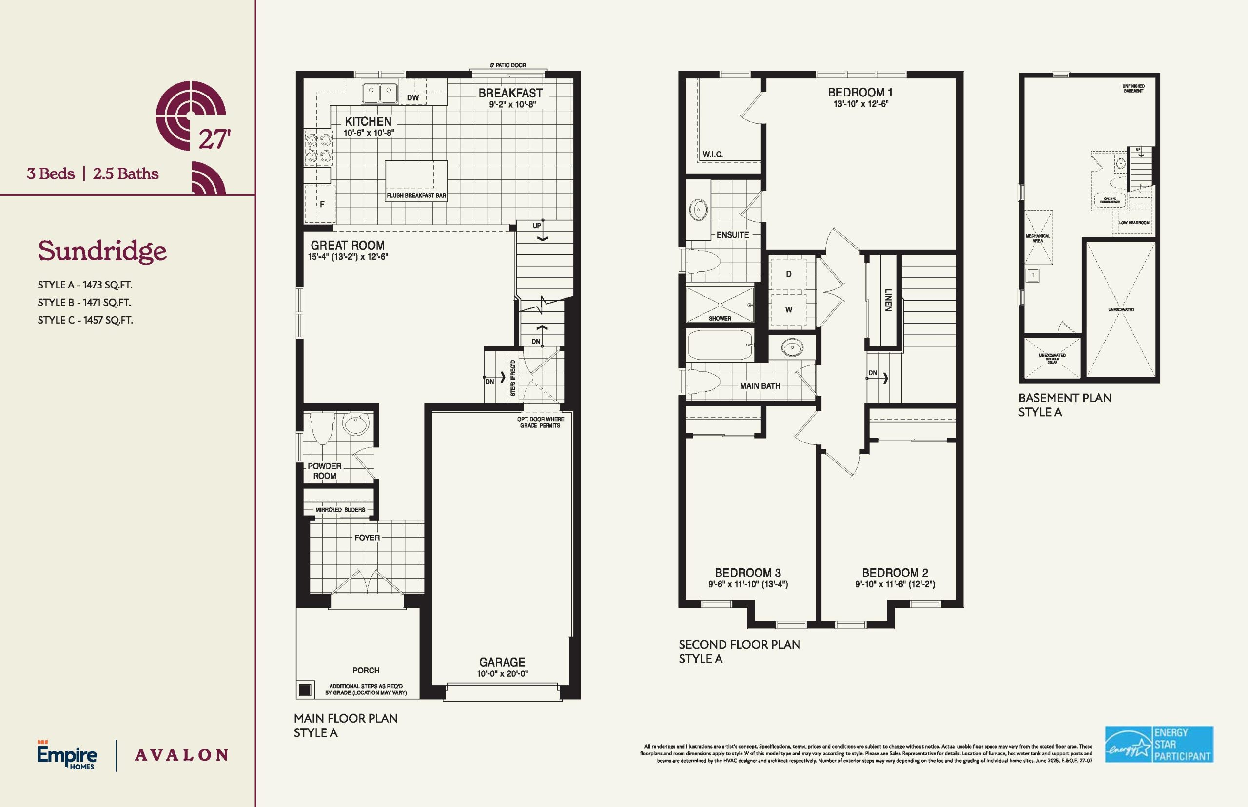 Sunridge 27' plan preview