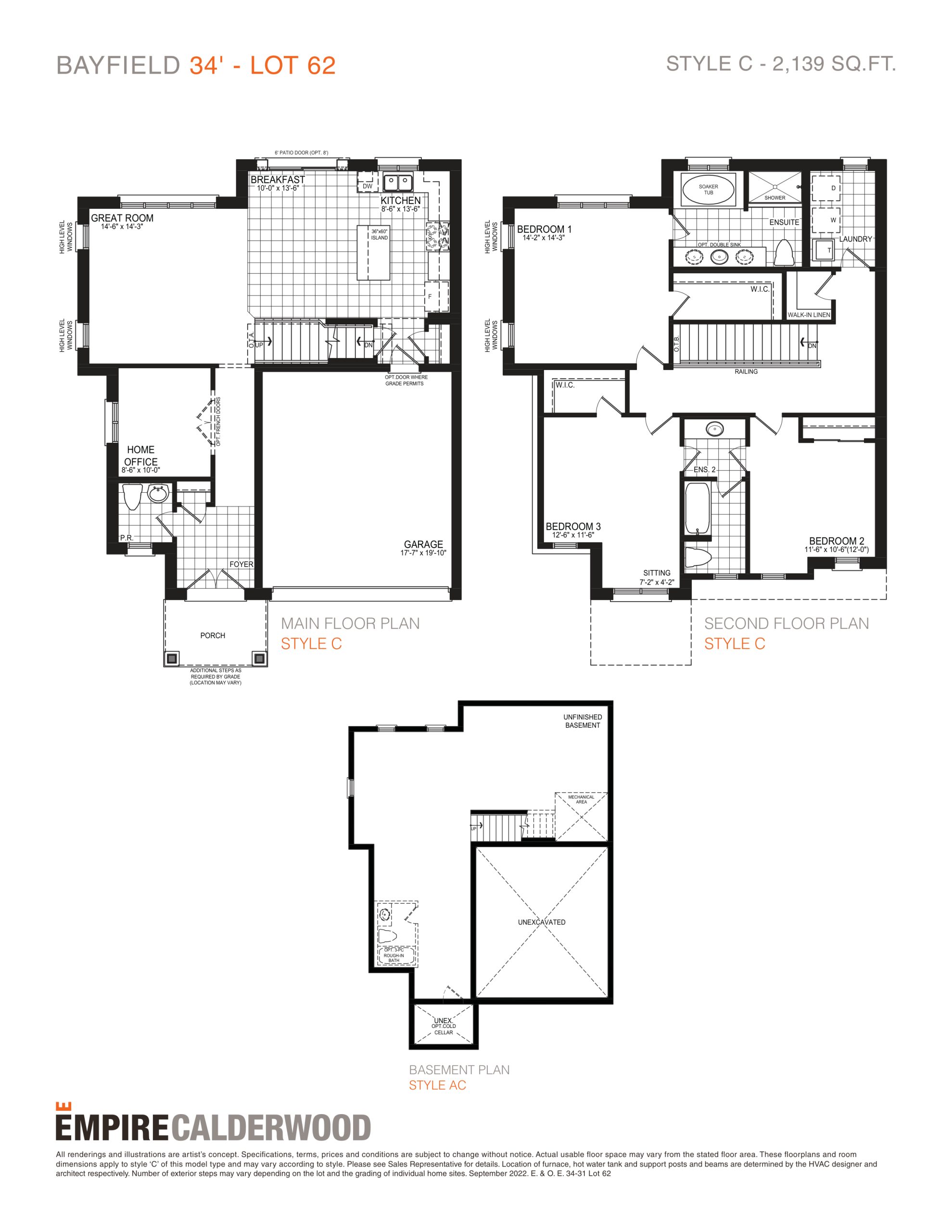 Bayfield 34' plan preview