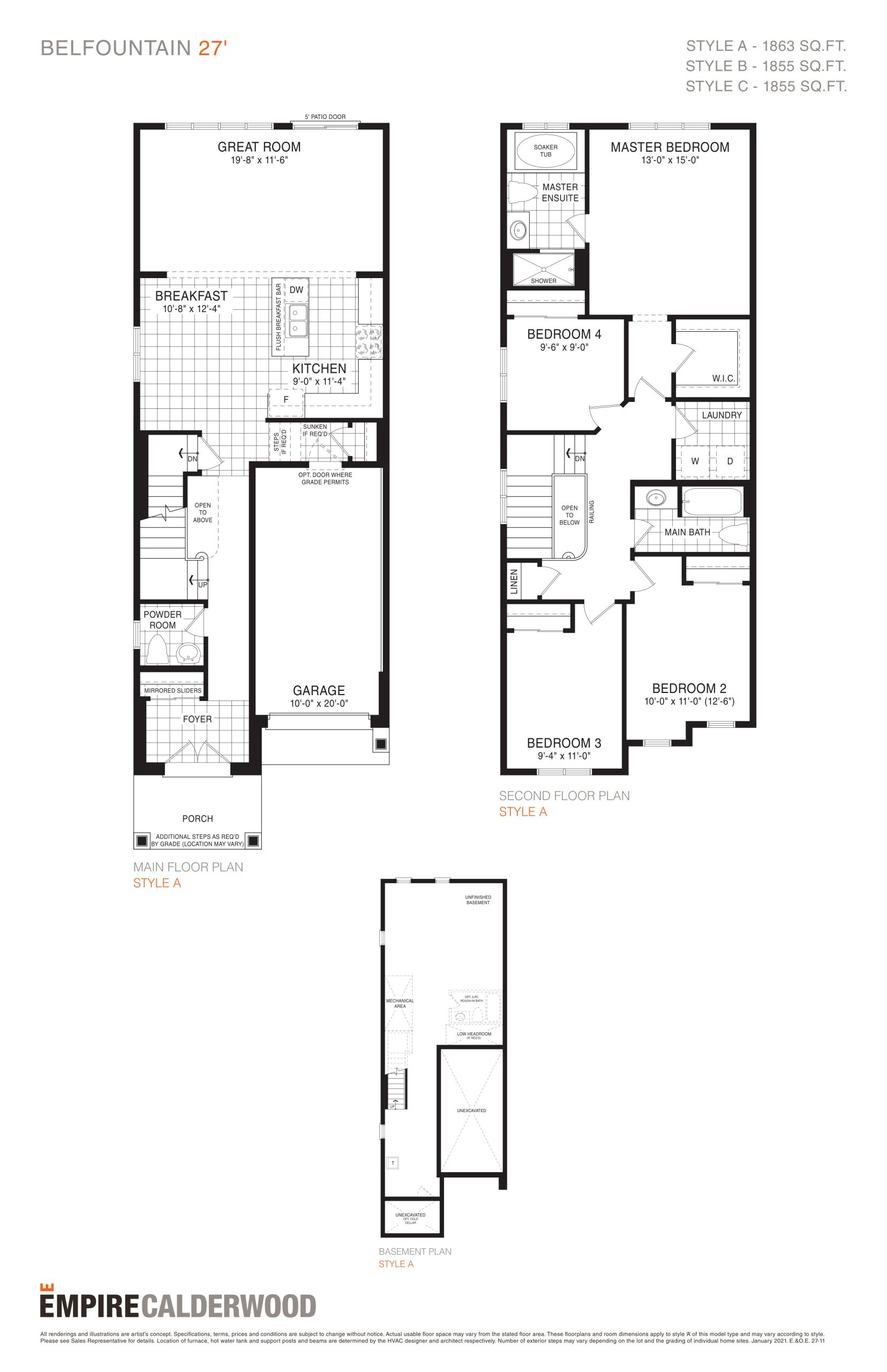 Belfountain 27' plan preview