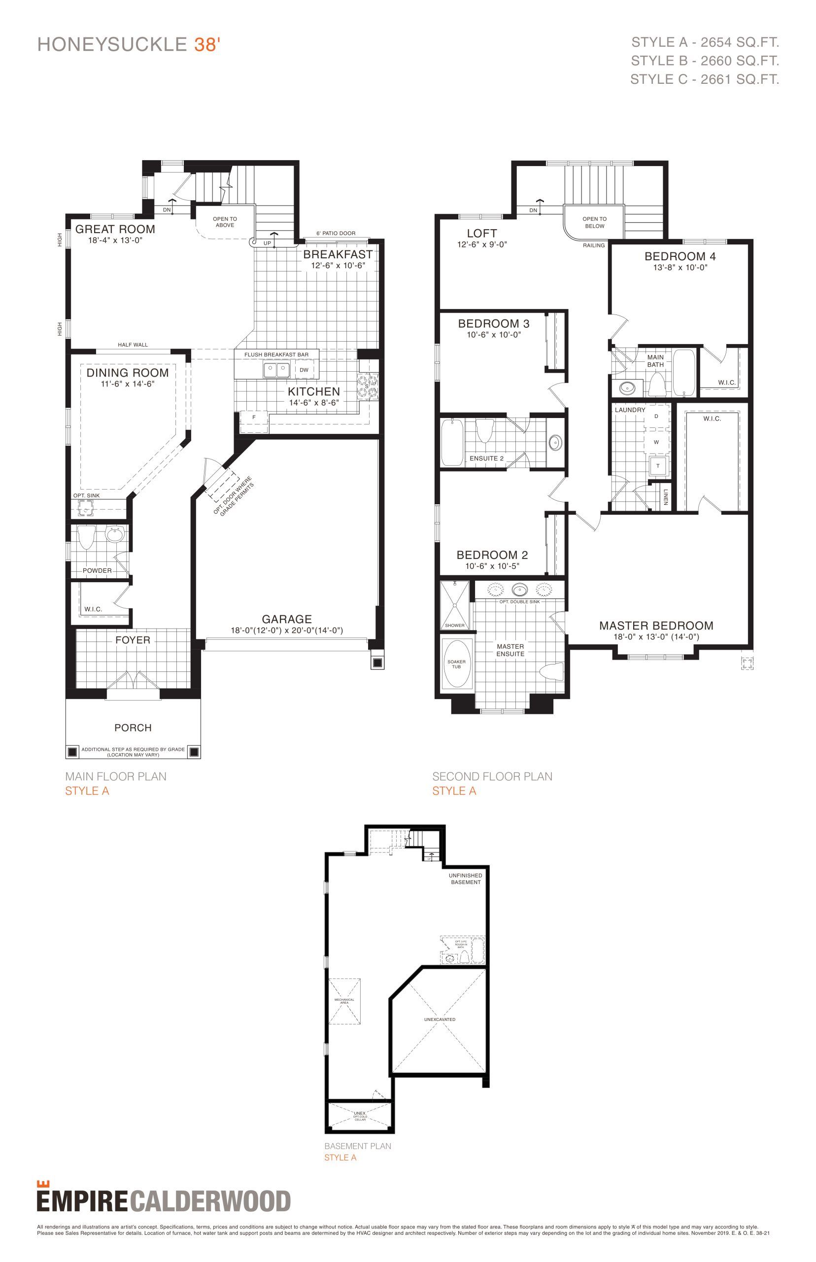 Honeysuckle plan preview