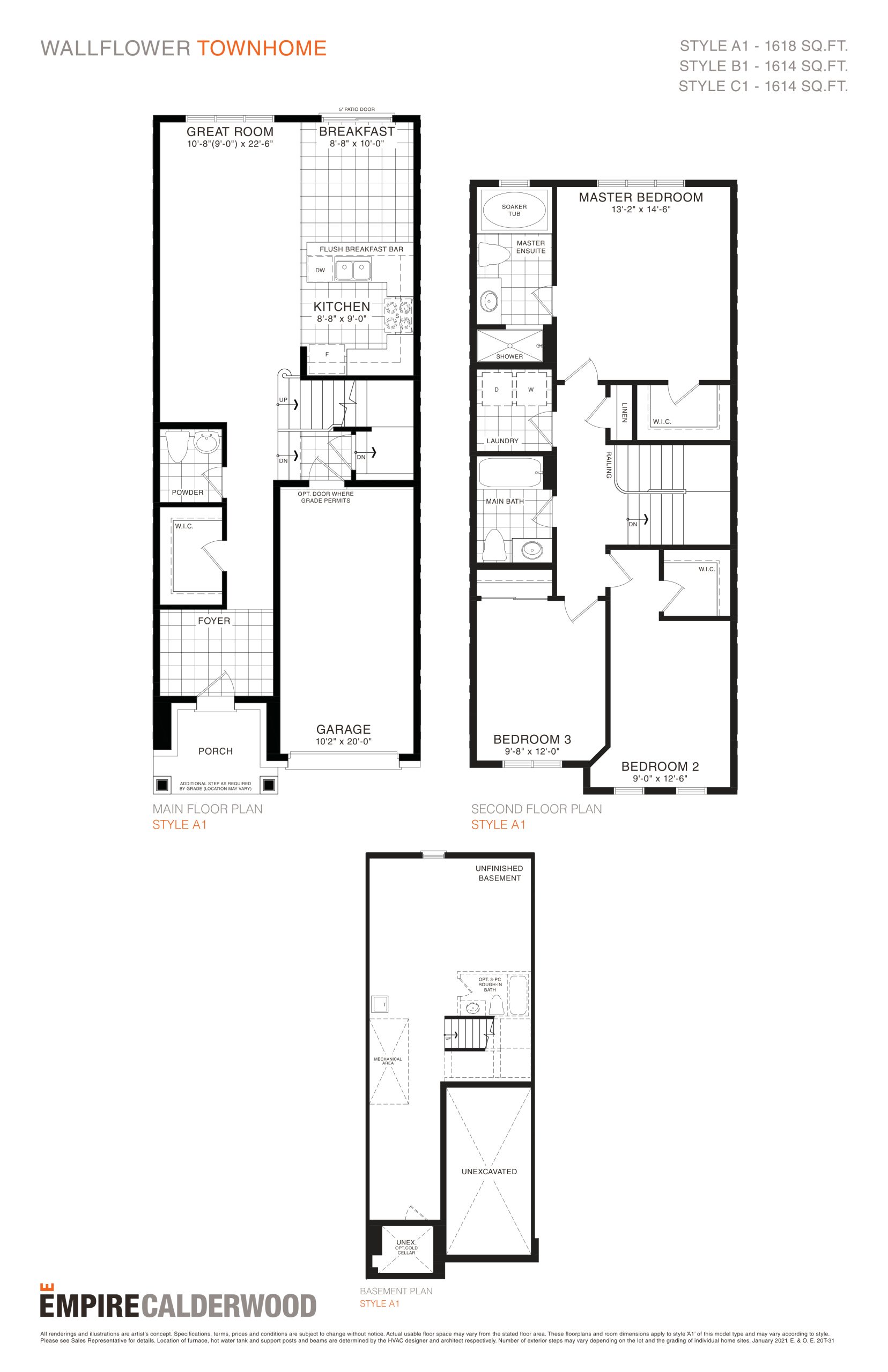 Wallflower Townhome plan preview