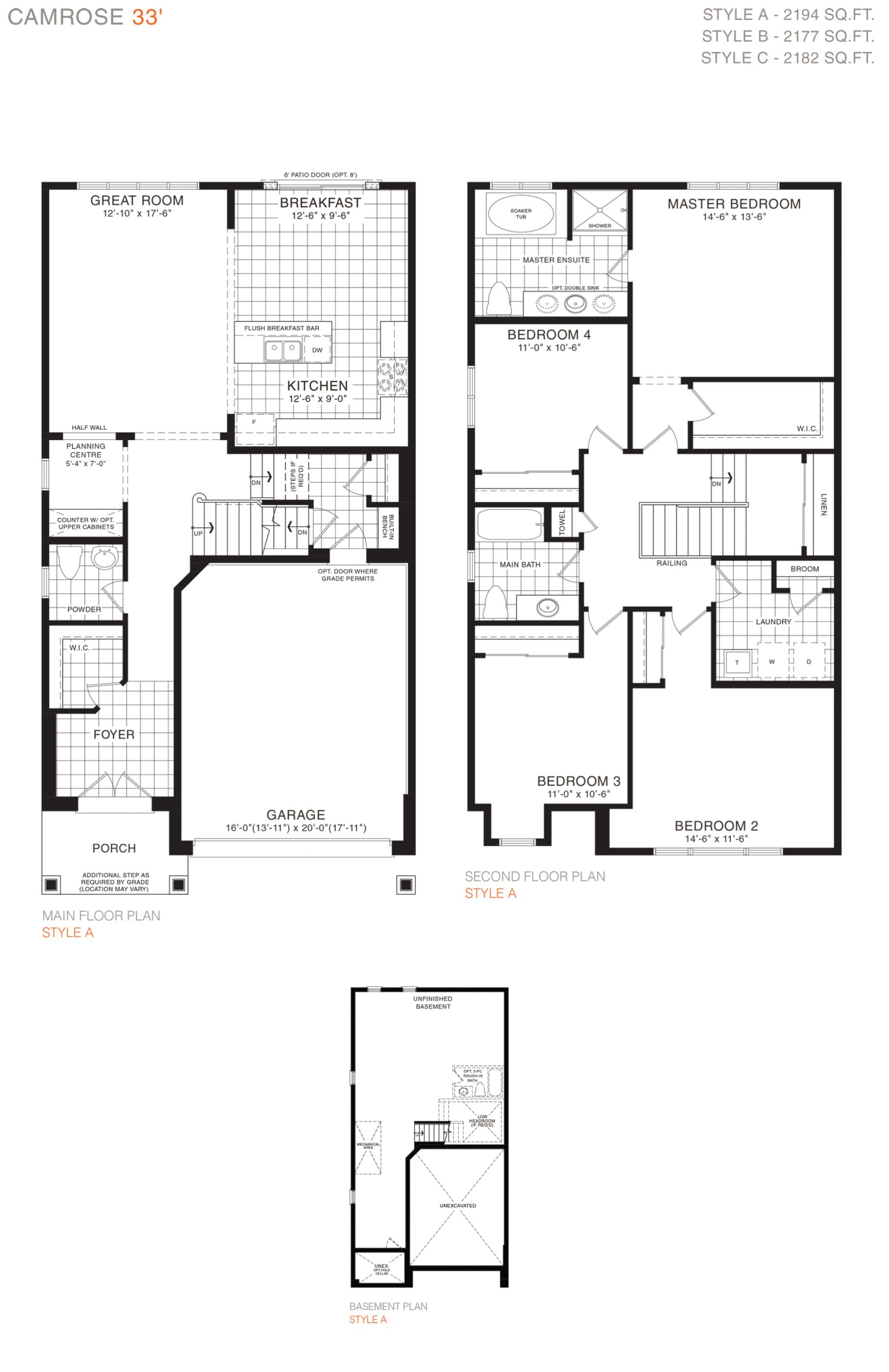 Camrose 33' plan preview