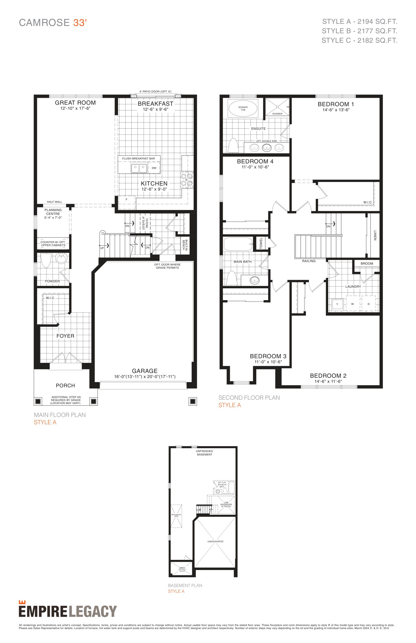 Camrose 33' plan preview