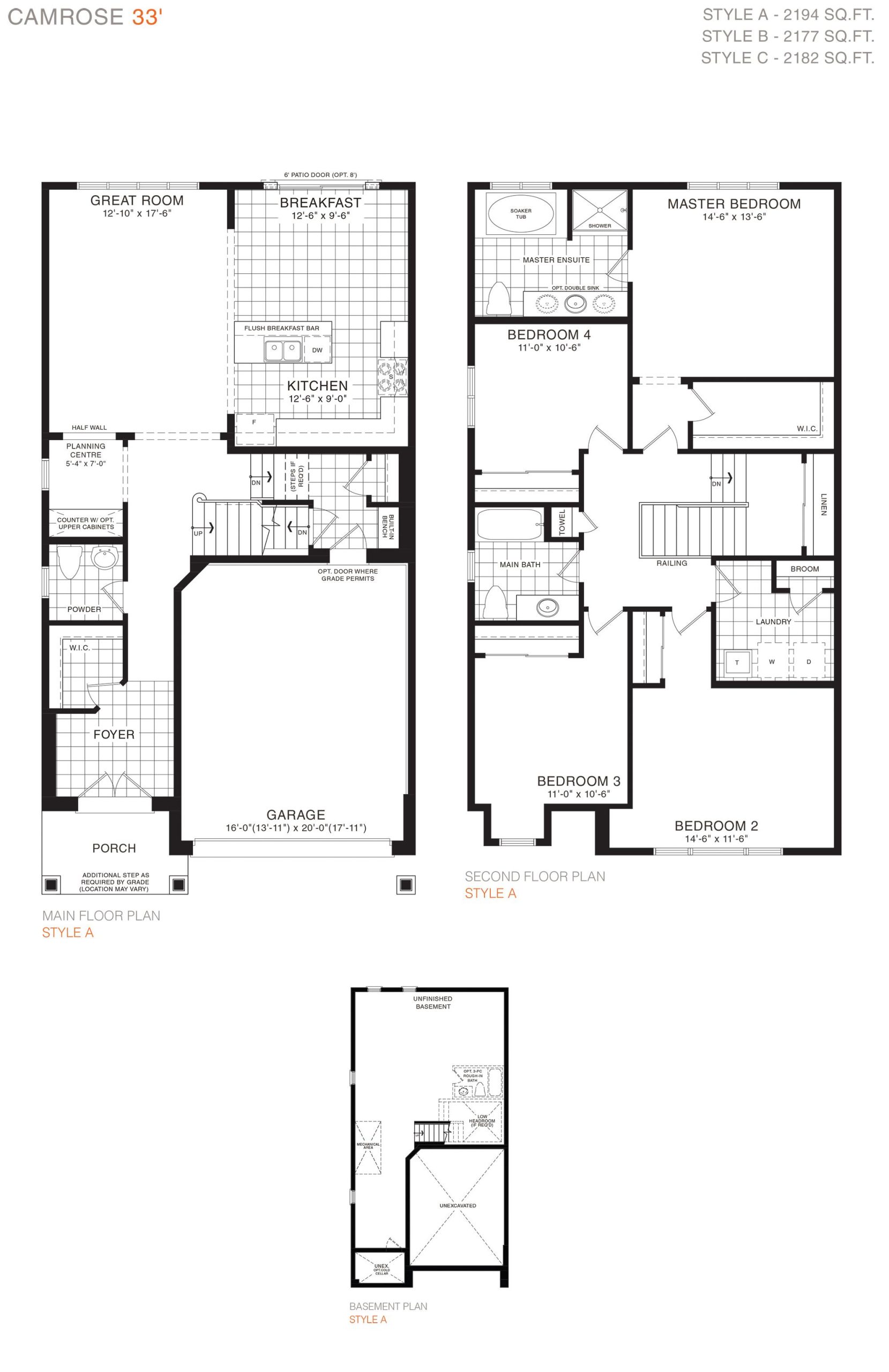 Camrose 33' plan preview