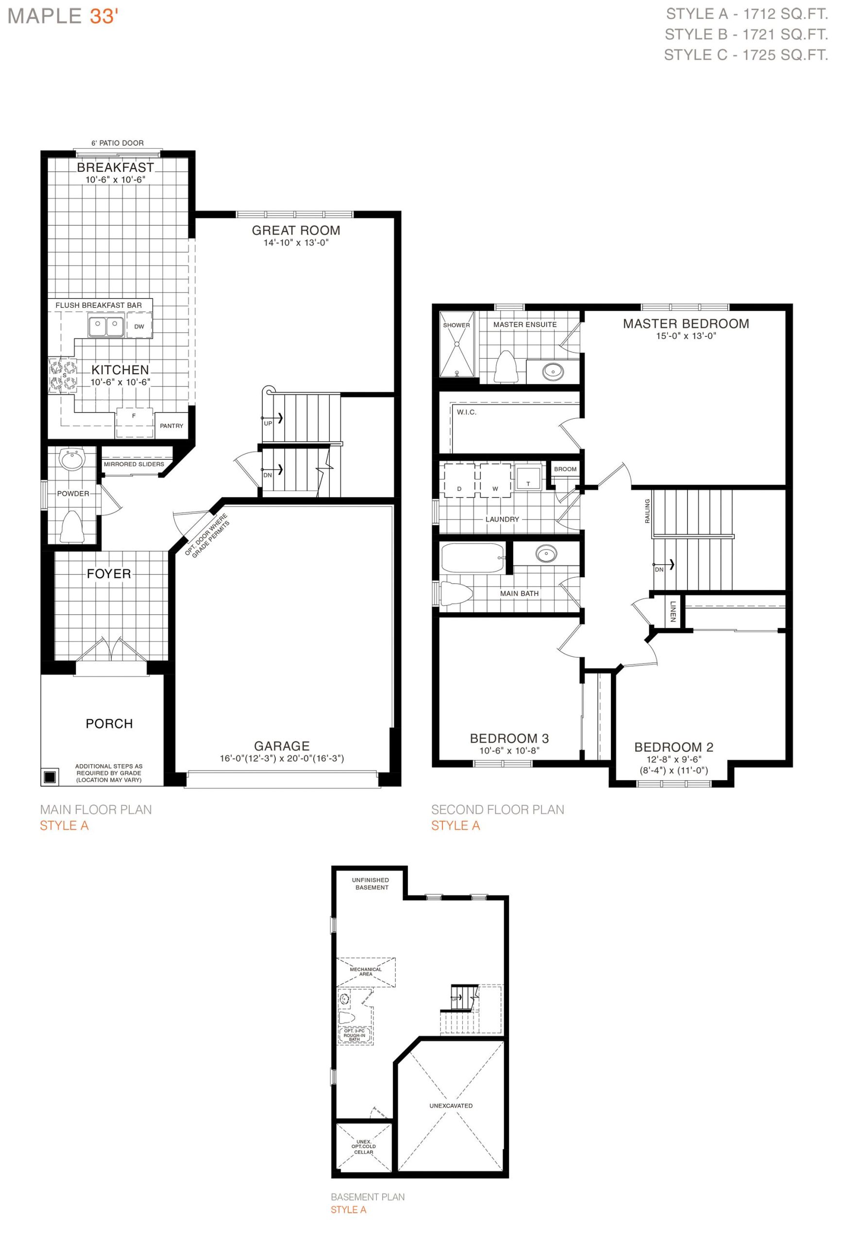 Maple 33' plan preview
