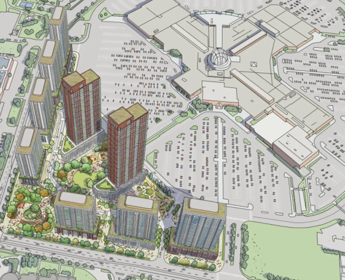 Erin Mills Town Centre Northwest project imagery