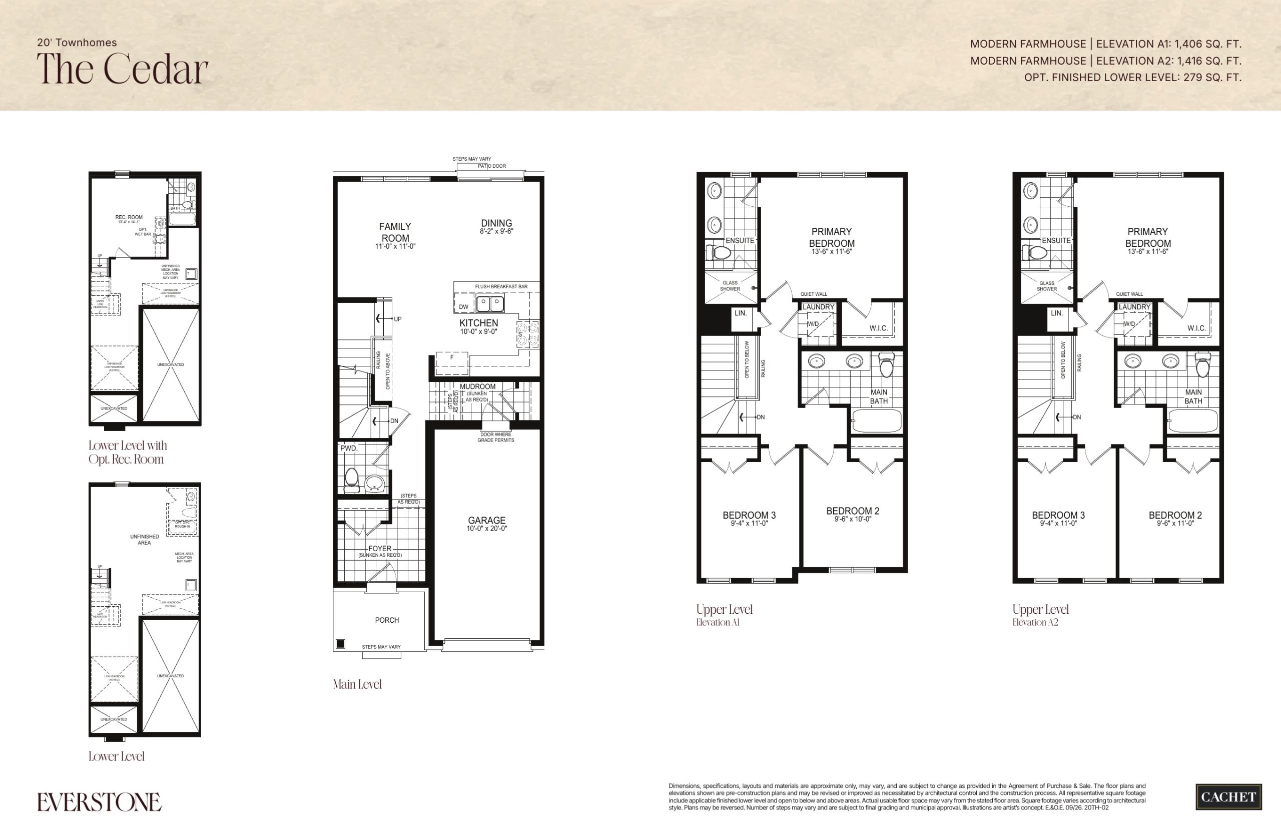 Cedar - Elevation A1 - 20TH-02 plan preview