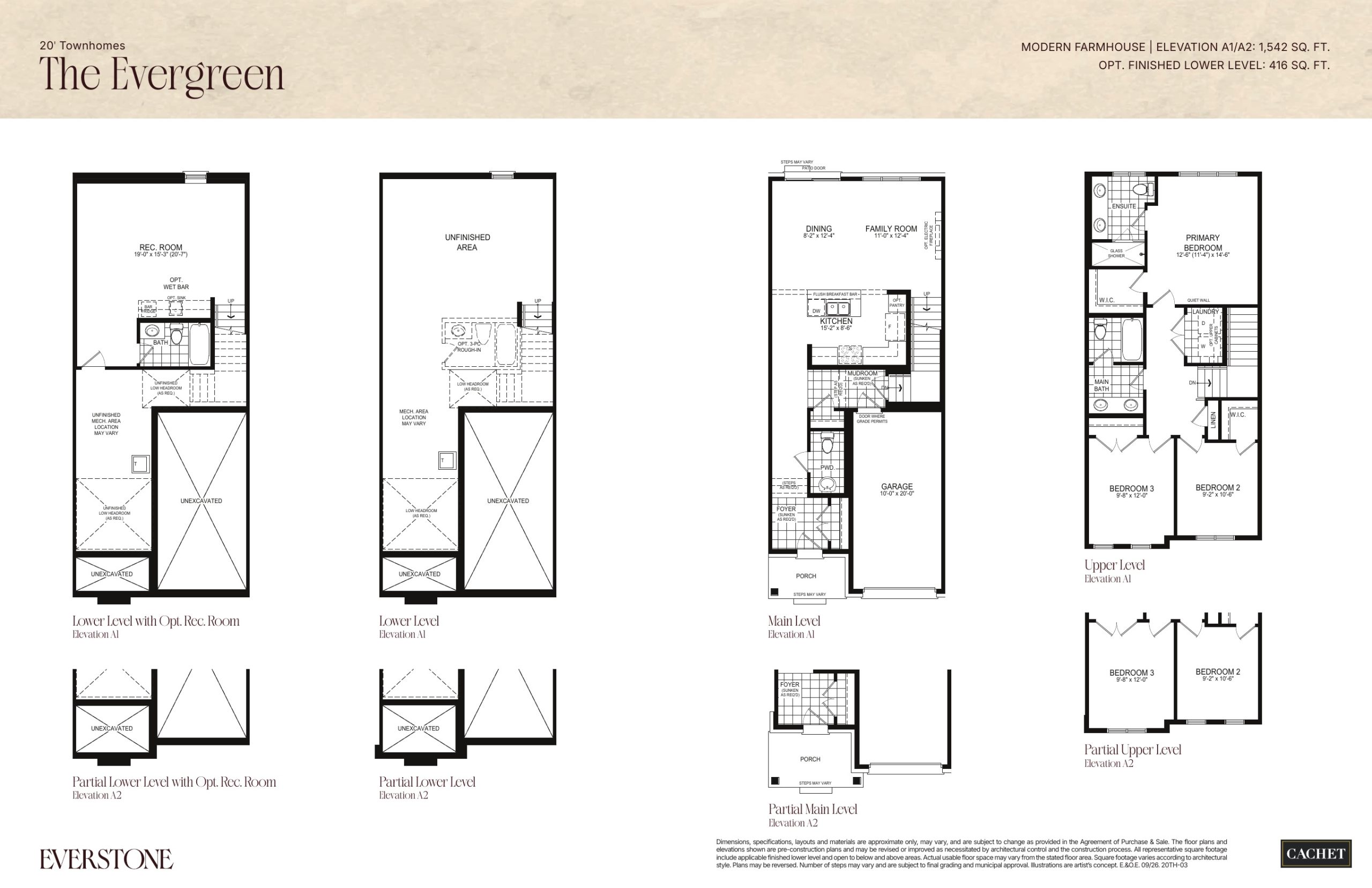 Evergreen - Elevation A1 - 20TH-03 plan preview