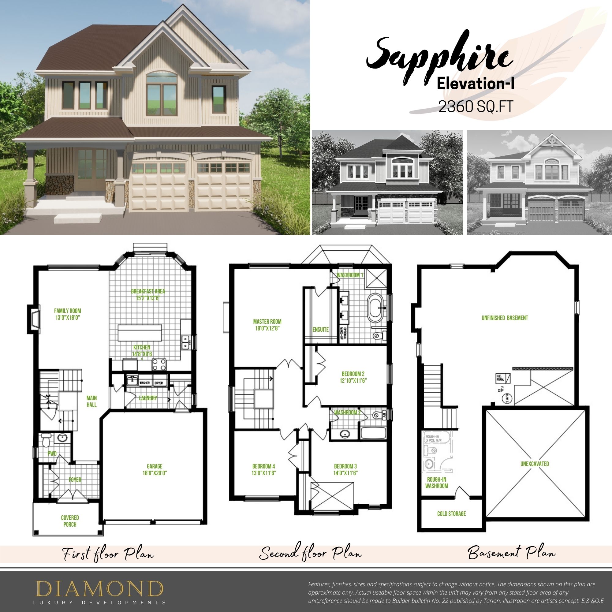 Sapphire - Elev. I plan preview