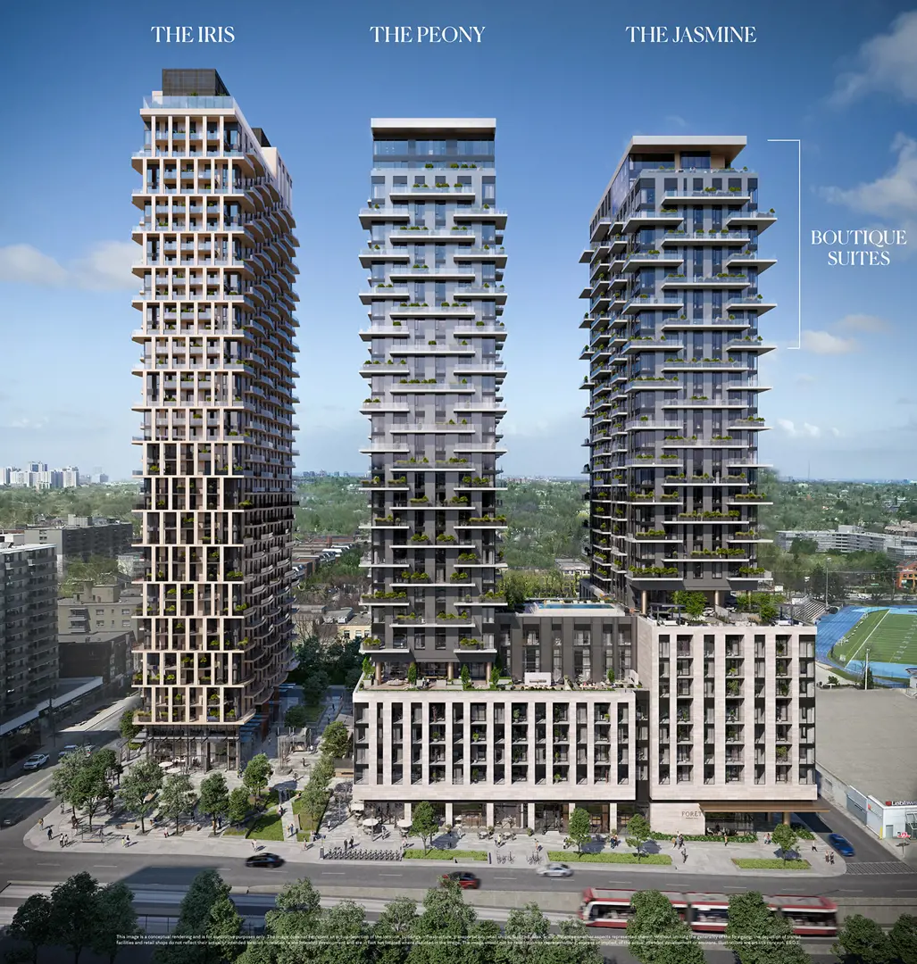 Forêt - The Peony, Toronto. Artist’s rendering.