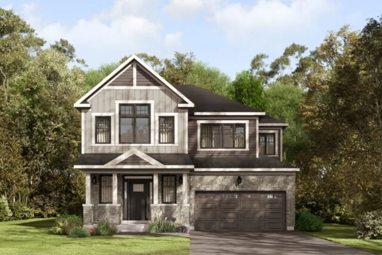 Fox Run - Single-Family Homes, Ottawa. Artist’s rendering.