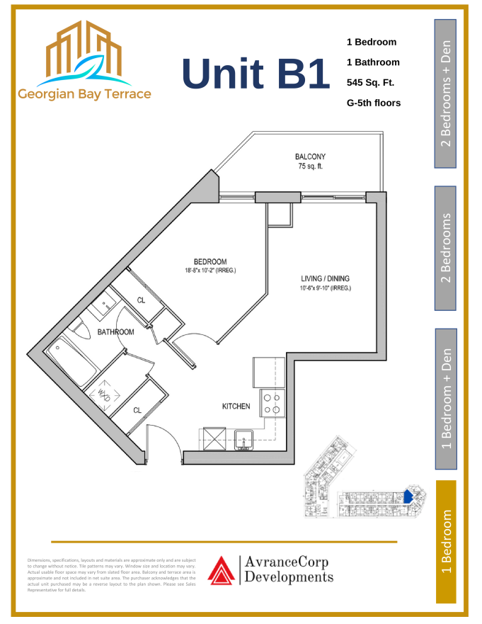 Unit B1 plan preview