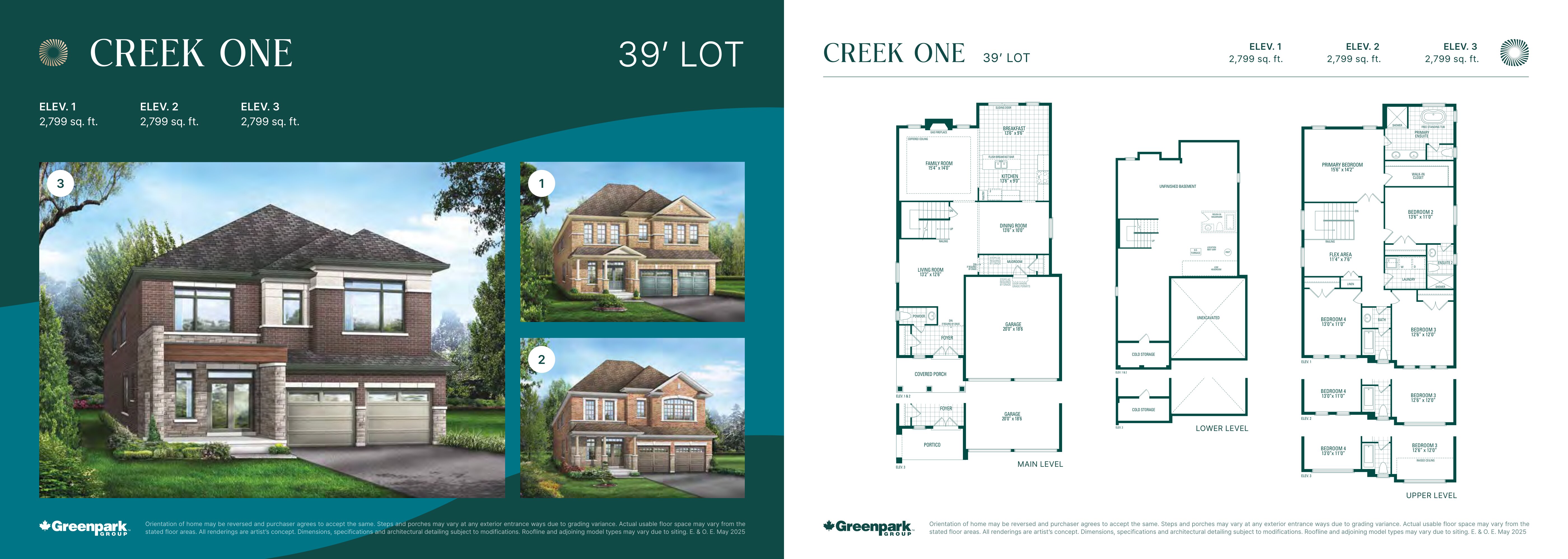 Creek One - Elev. 2 plan preview