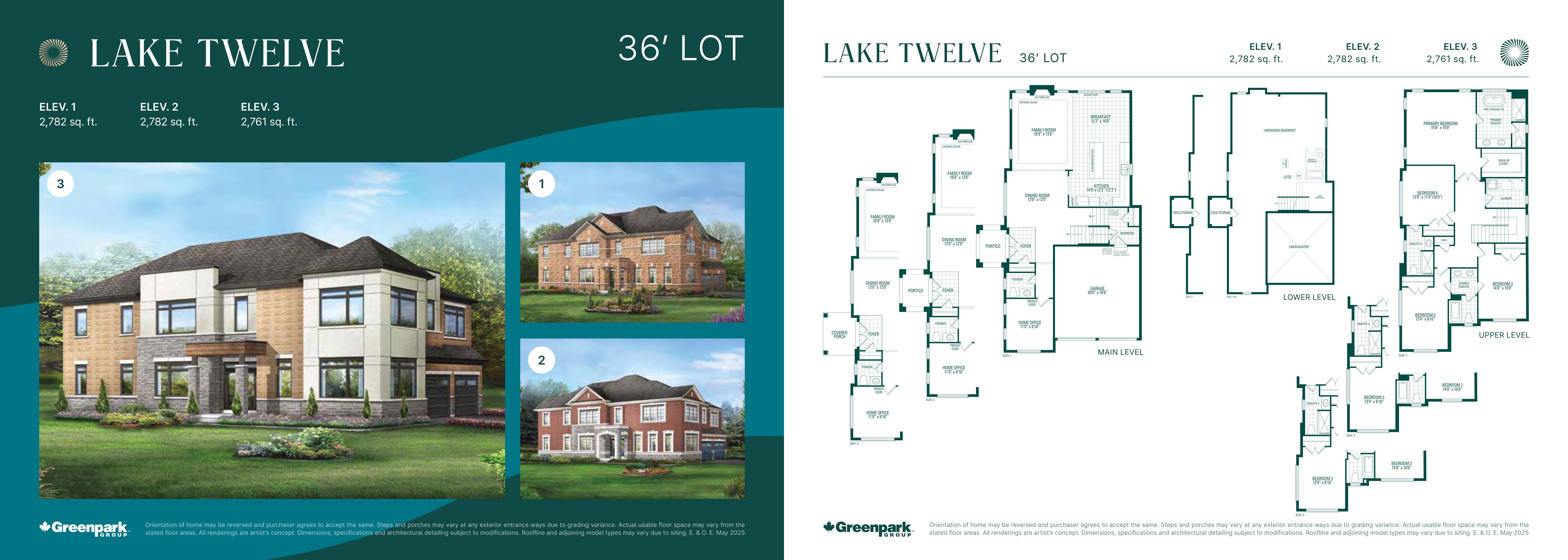 Lake Twelve - Elev. 3 plan preview