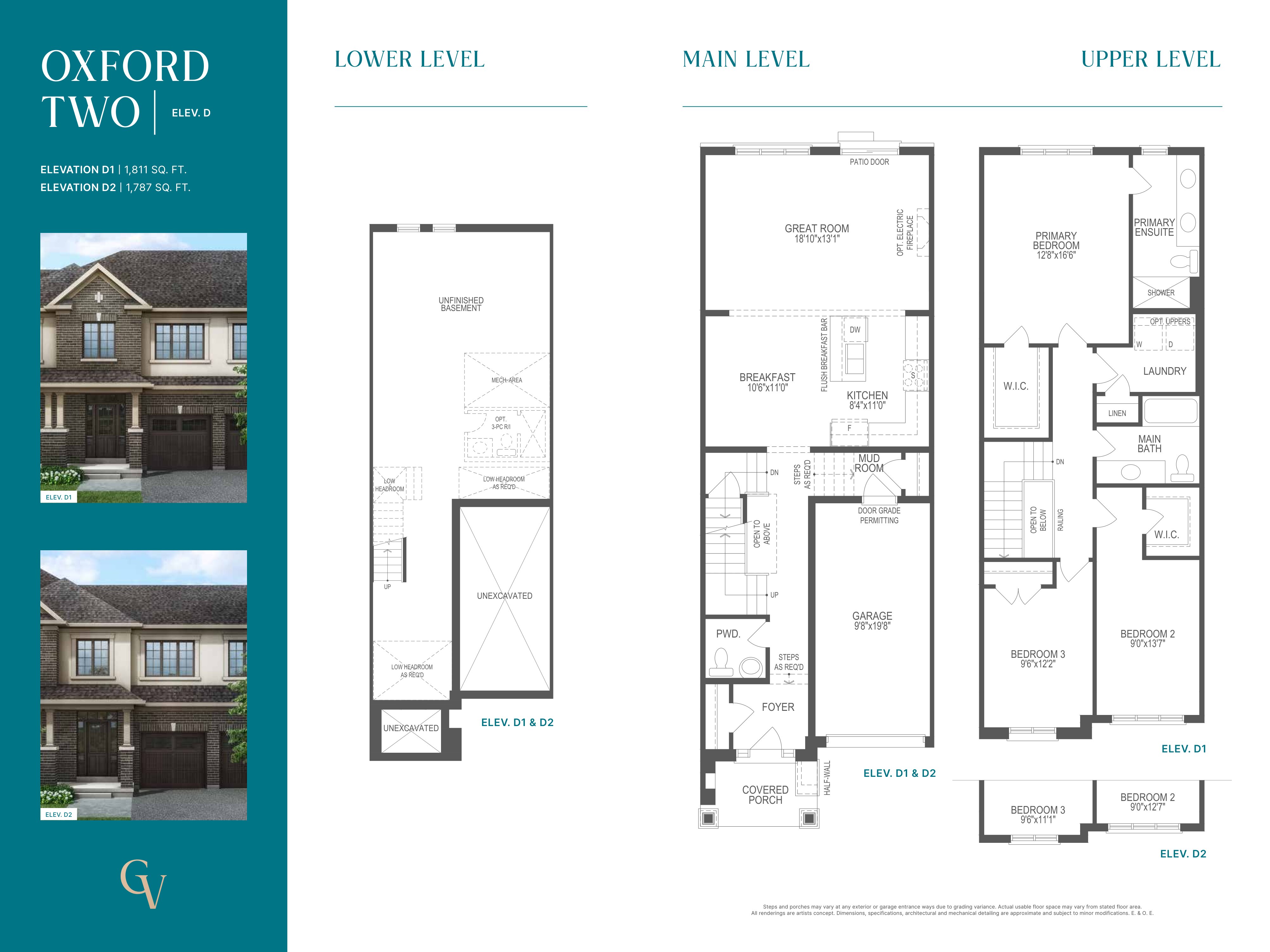 Oxford Two - Elev. D2 plan preview