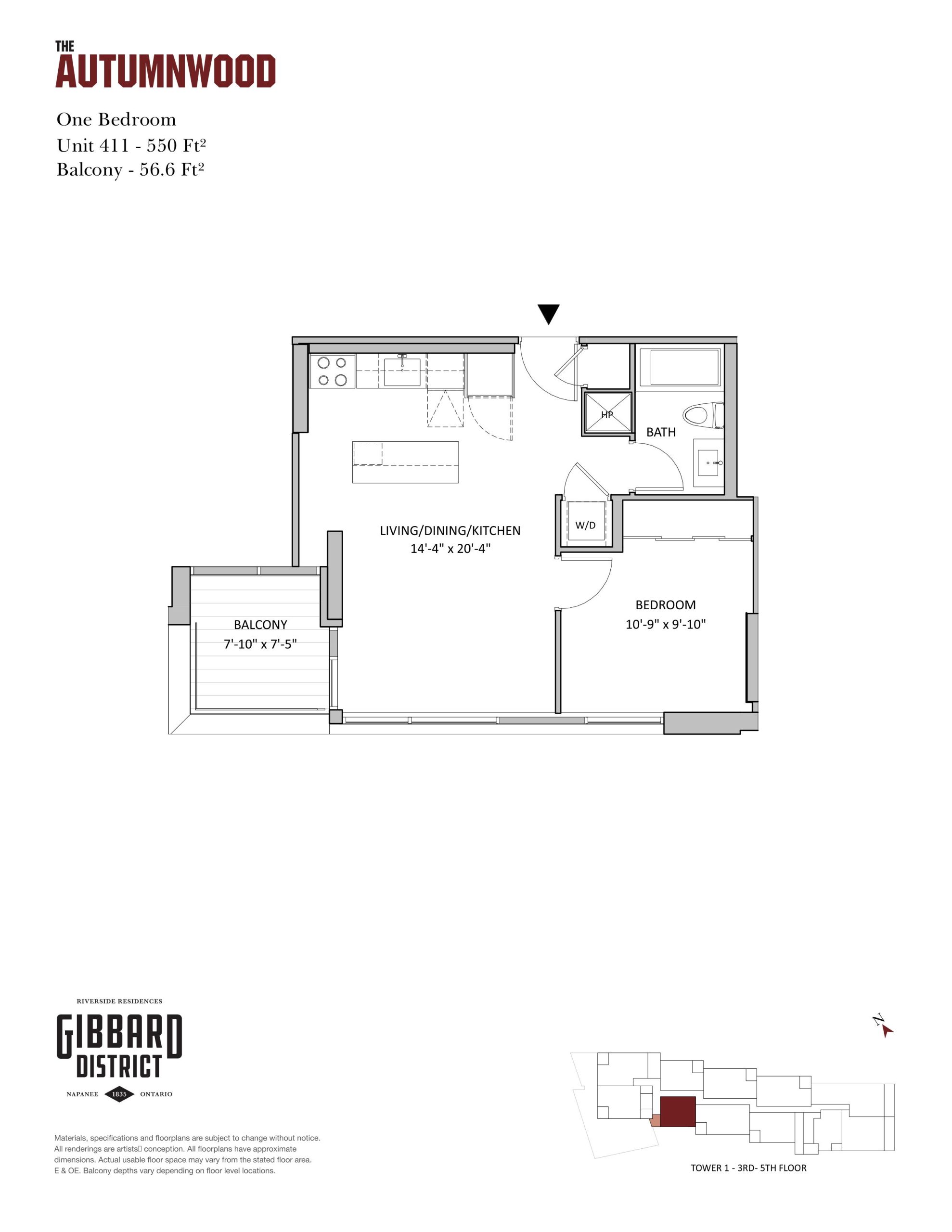 The Autumnwood (Unit 411) plan preview