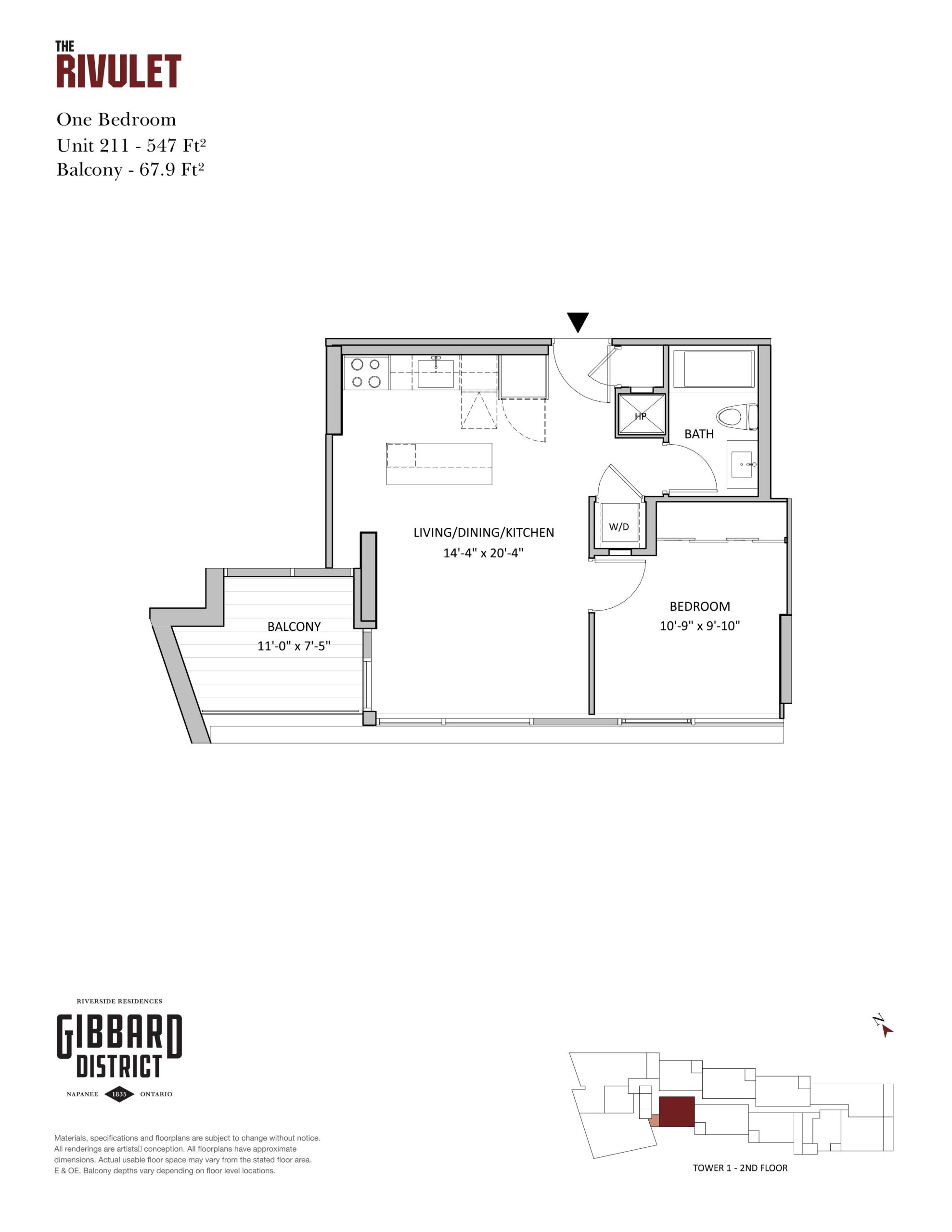 The Rivulet (Unit 211) plan preview
