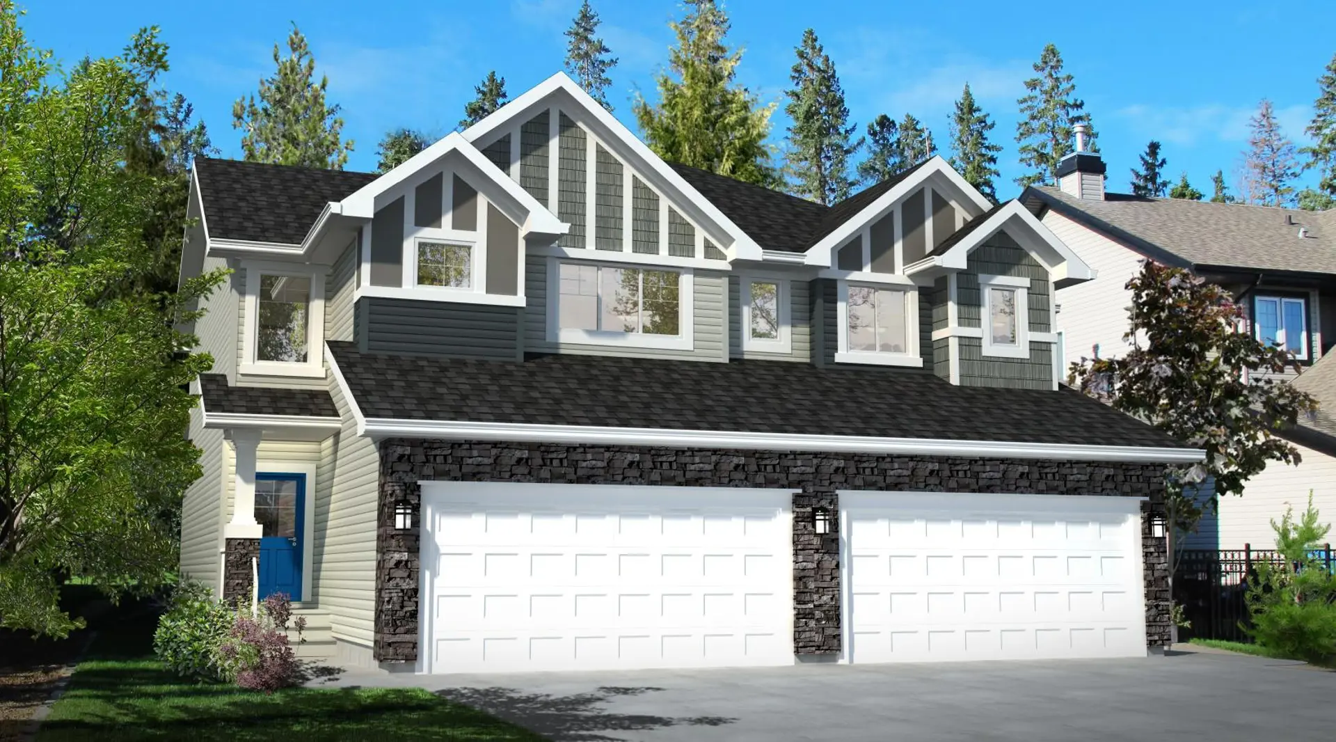 Glenridding Ravine Single Family Homes, Edmonton. Artist’s rendering.