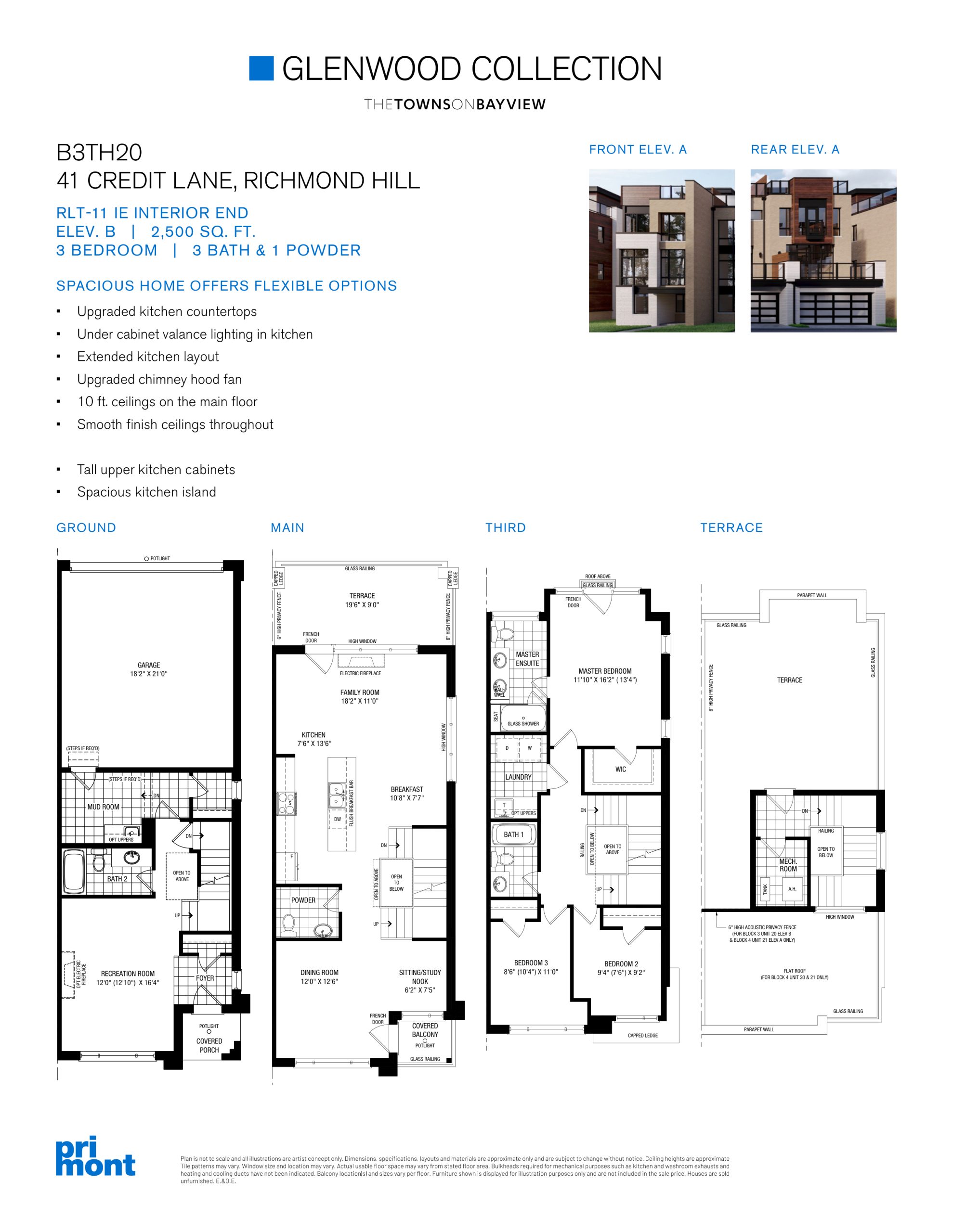 RLT-11 End Elev B Lot 20 plan preview