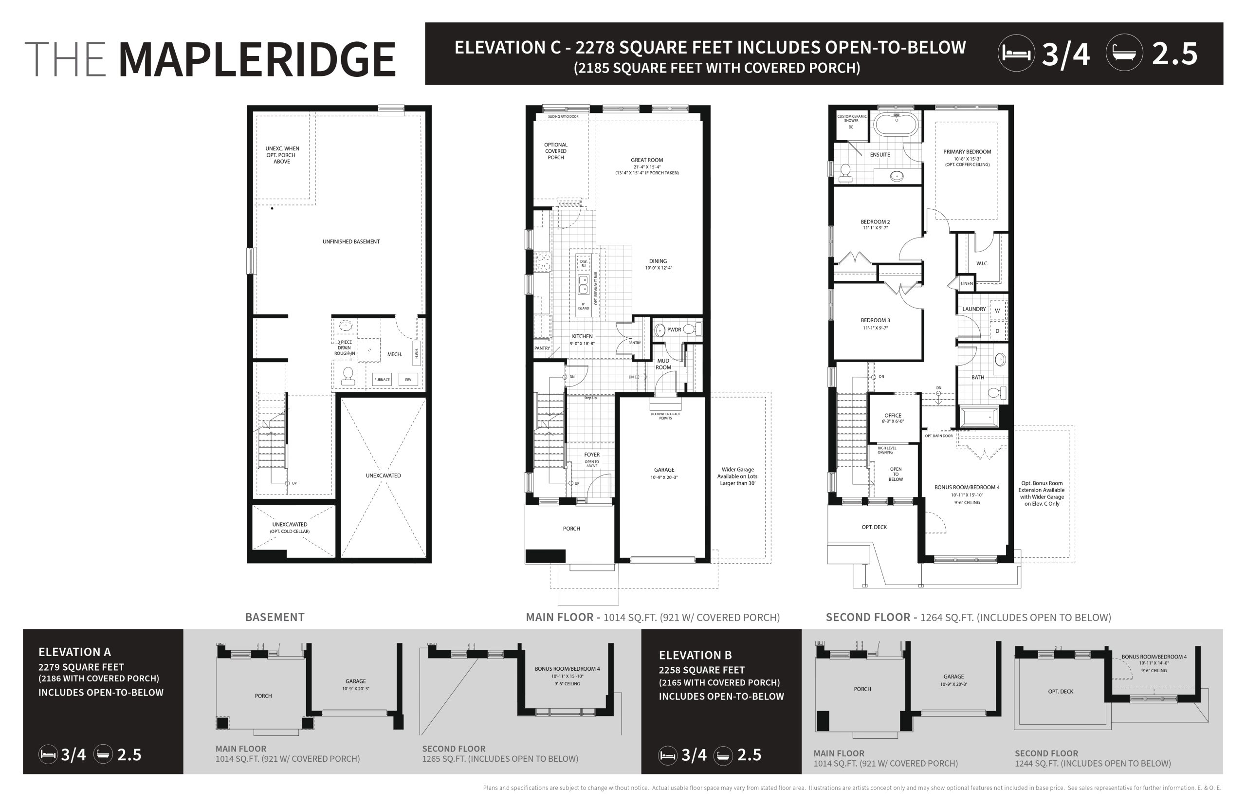 The Mapleridge plan preview