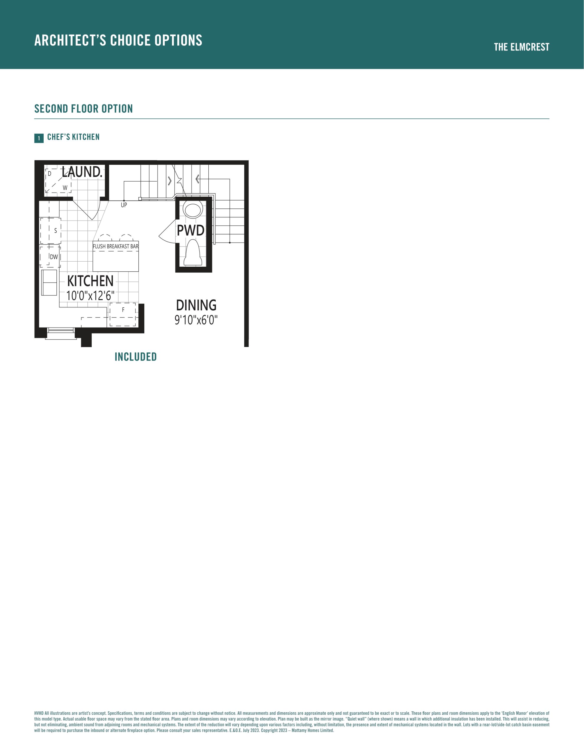 The Elmcrest (2nd Floor Option) plan preview