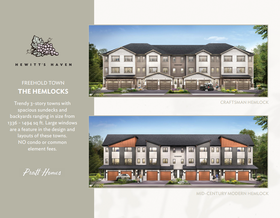 The Hemlocks - 1494 Exterior End Unit plan preview
