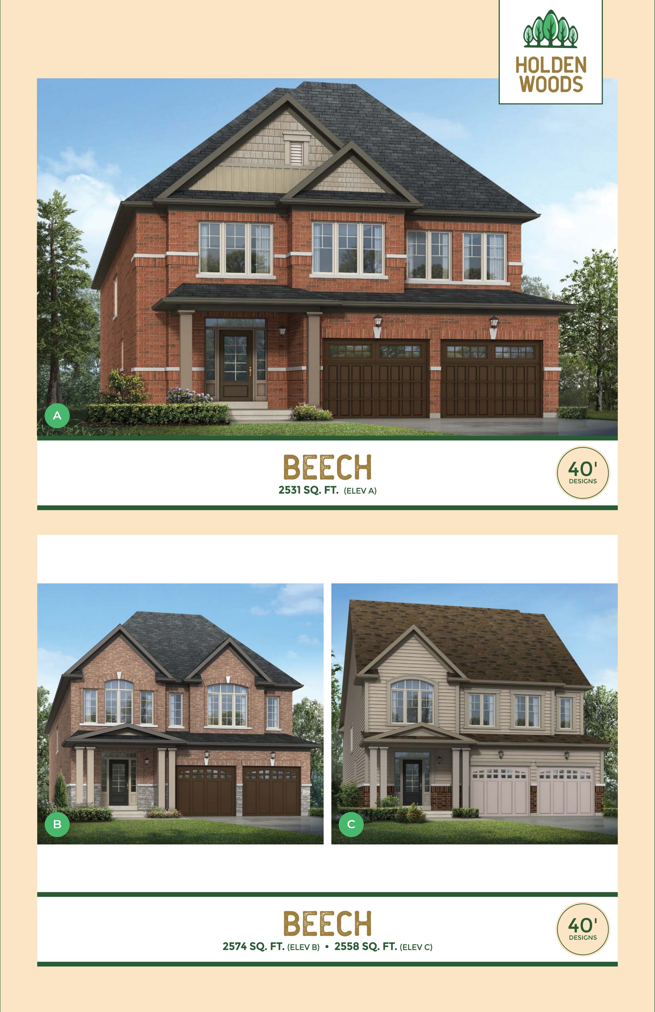 Beech - Elev. B floor plan