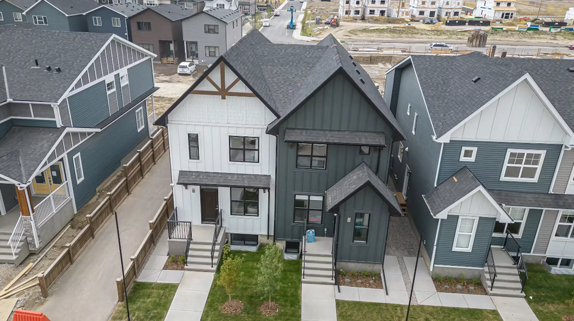 Homestead Duplexes, Calgary. Artist’s rendering.