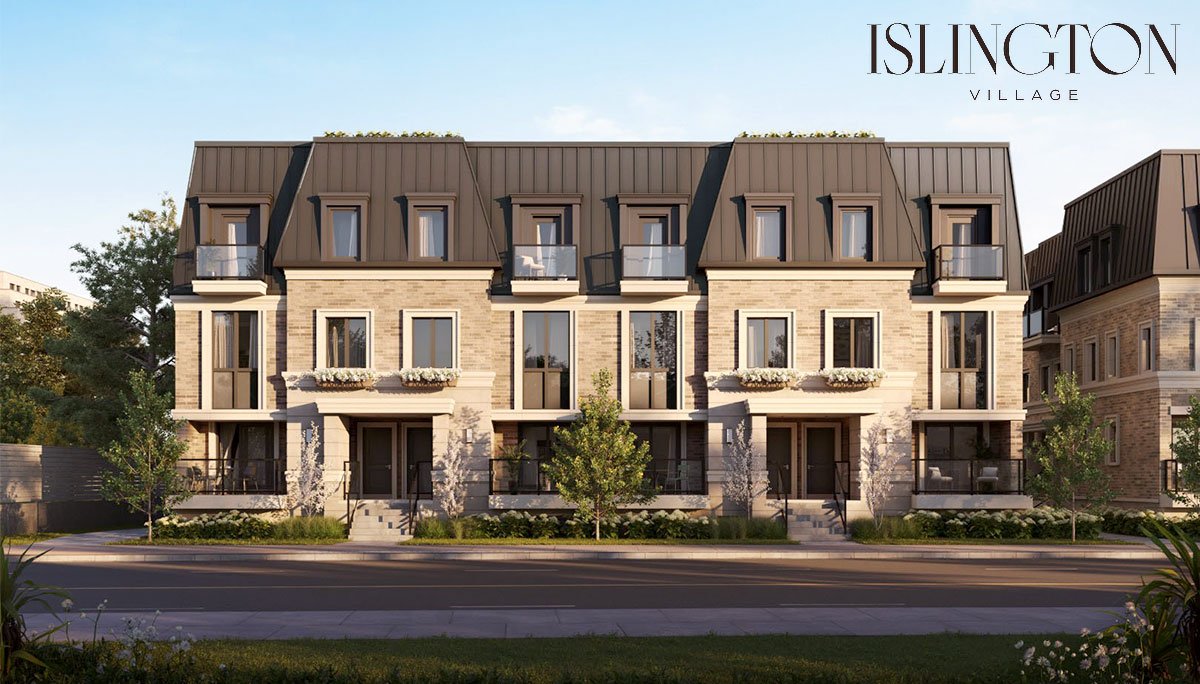 Islington Village Townhomes, Toronto. Artist’s rendering.
