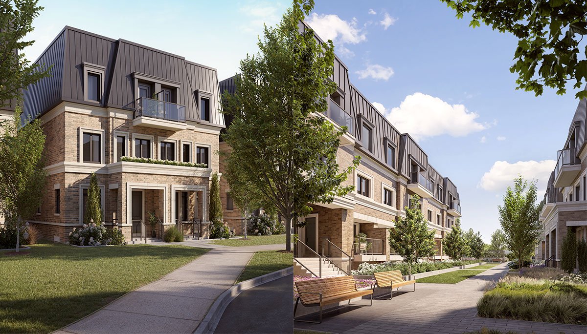 New townhome development at Burnhamthorpe Rd & Dundas St W, Etobicoke, ON M9A 1B5