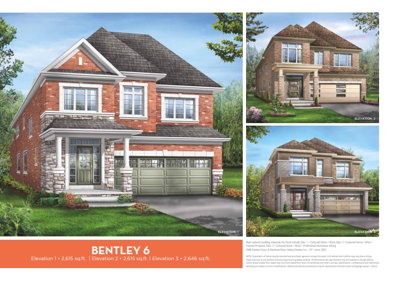 Bentley 6 Elev. 1 floor plan