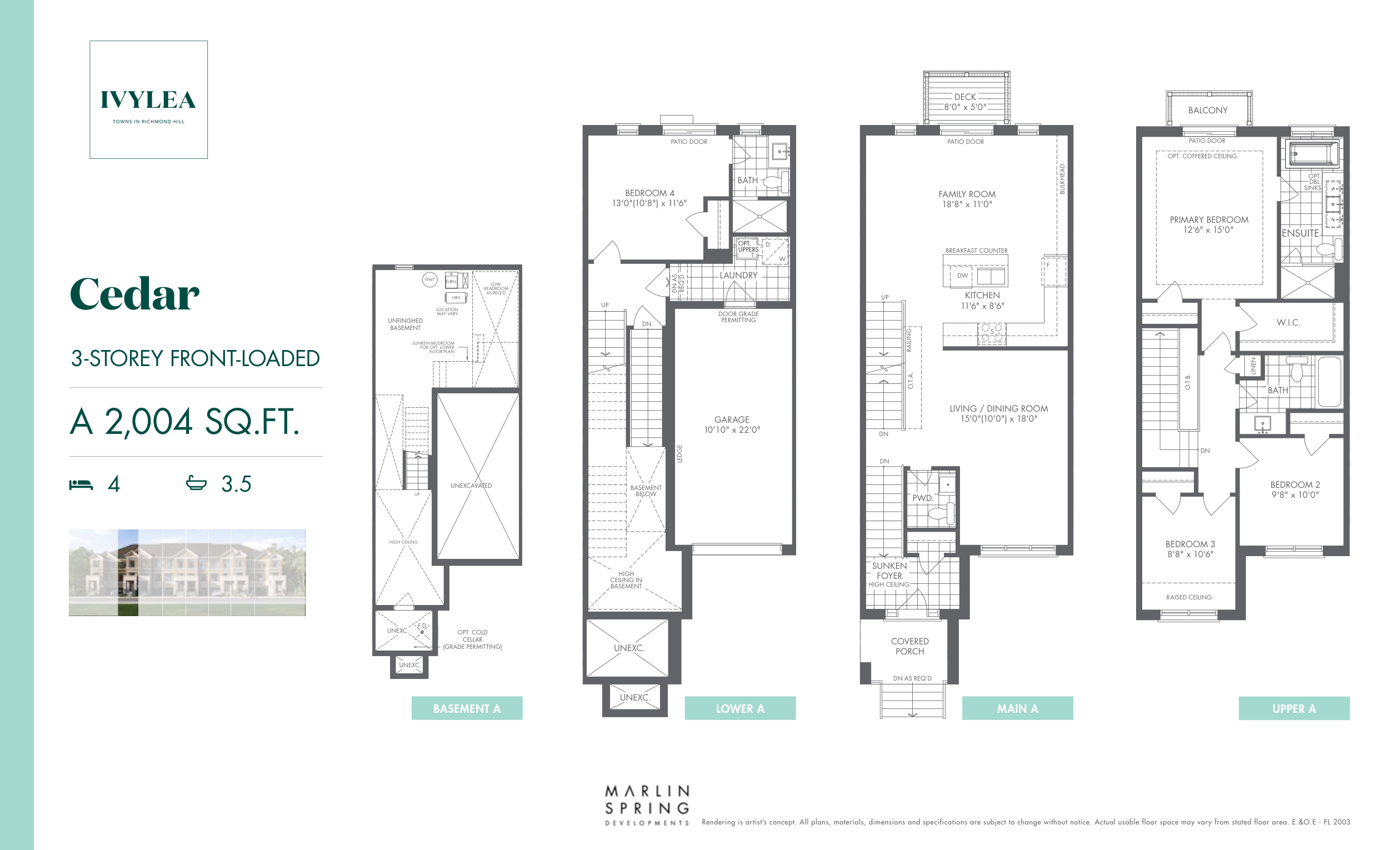 New Release - Cedar A - Guest Layout - 2004 SF plan preview