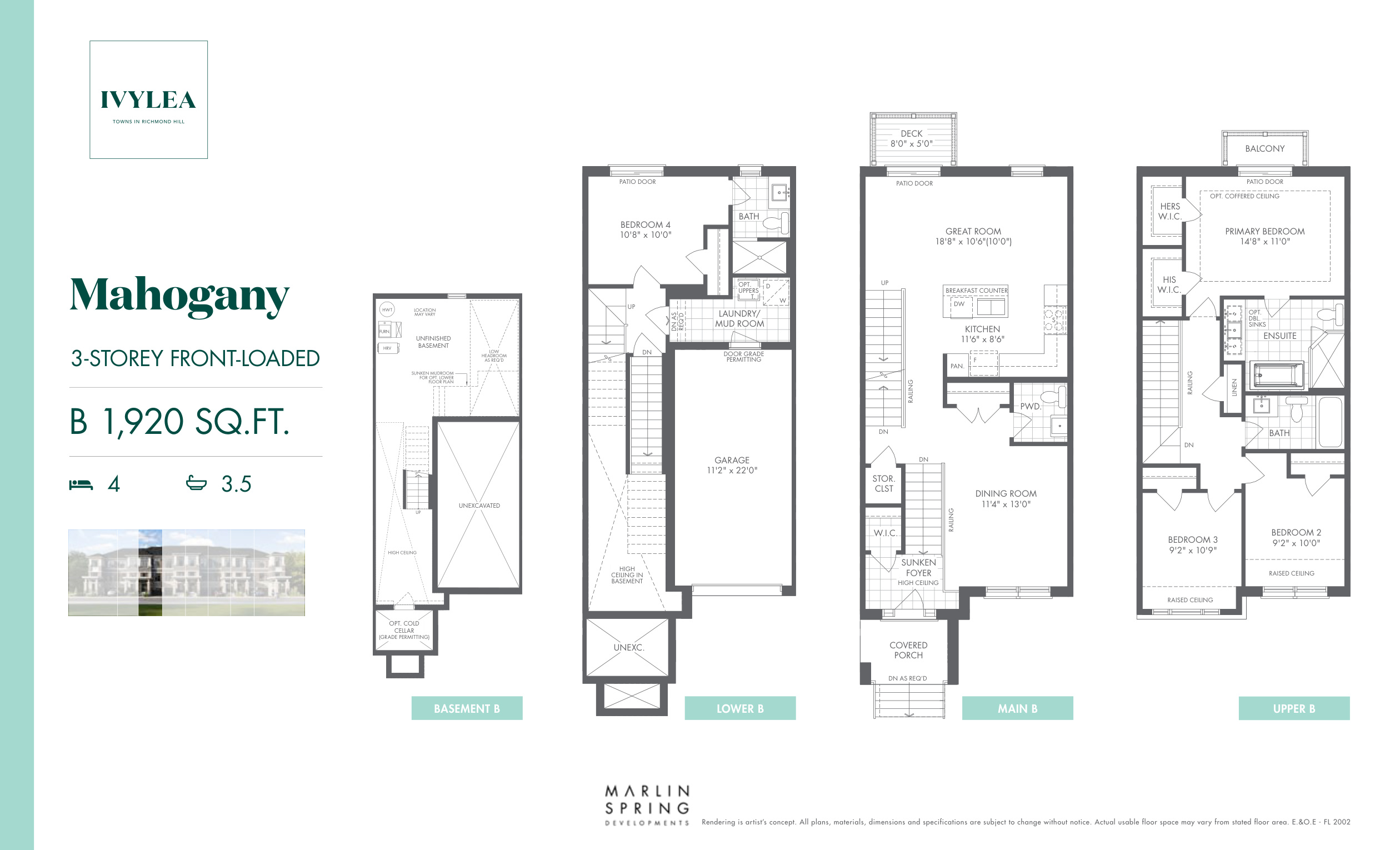 New Release - Mahogany B - Guest Layout - 1920 SF plan preview