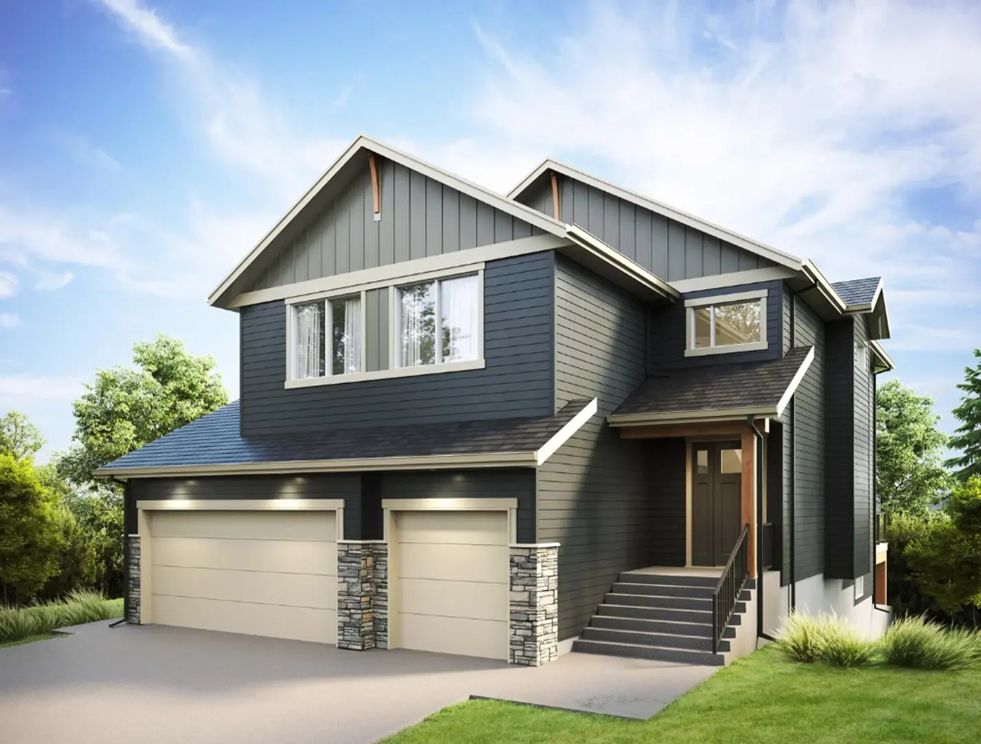 Jensen Lakes, Exterior