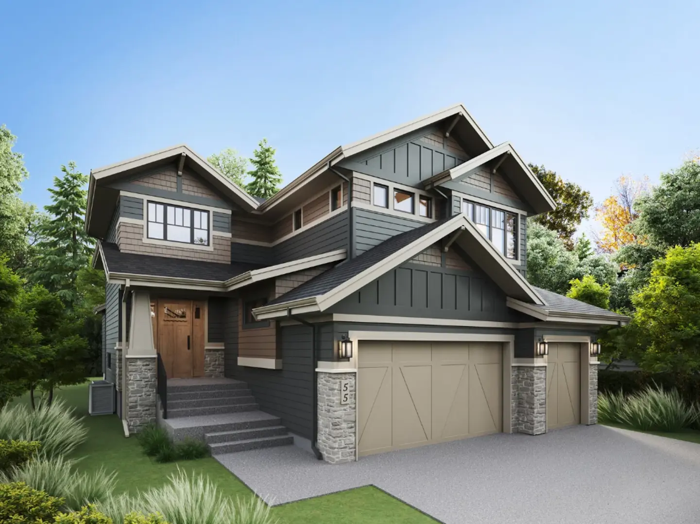 Jensen Lakes, Exterior