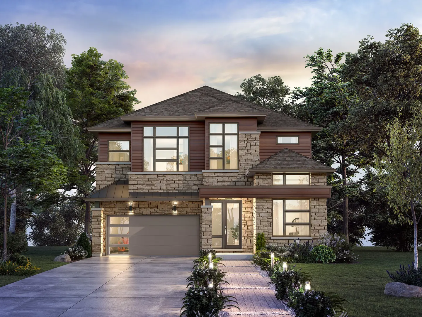 Joshua Creek Montage - Single-Family Homes, Oakville. Artist’s rendering.