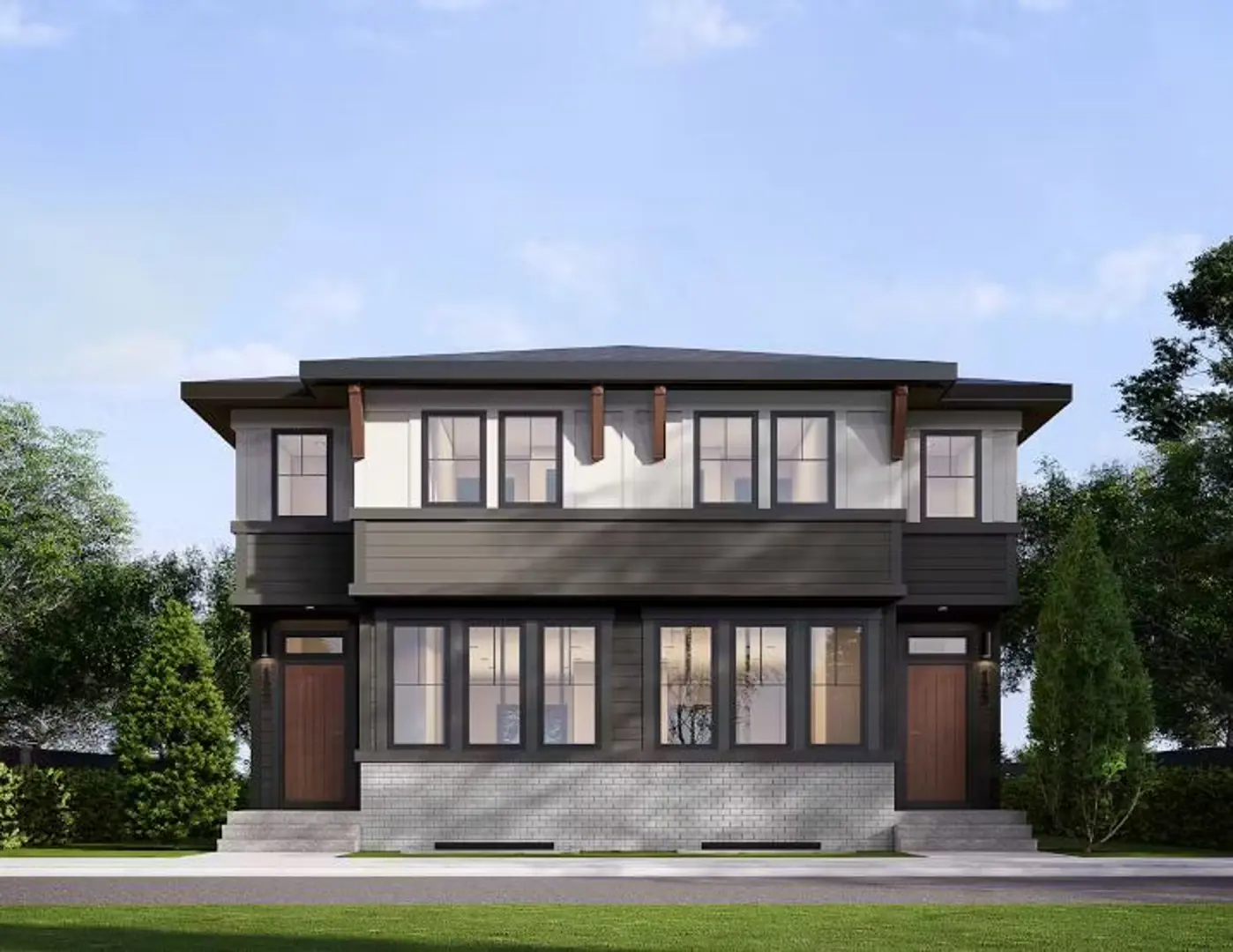 Keystone Creek - Duplexes, Calgary. Artist’s rendering.