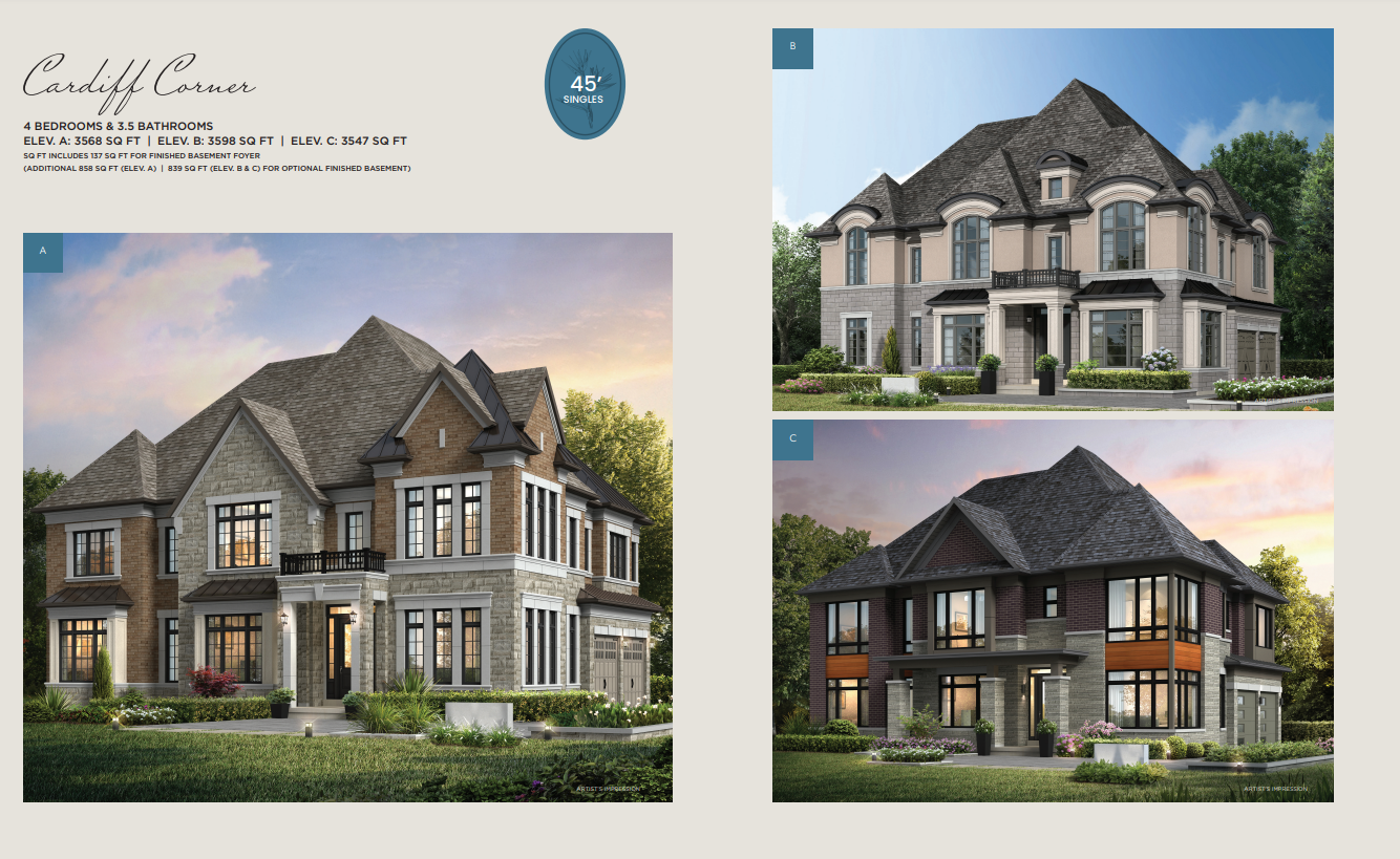 Cardiff Corner - Elev. A floor plan