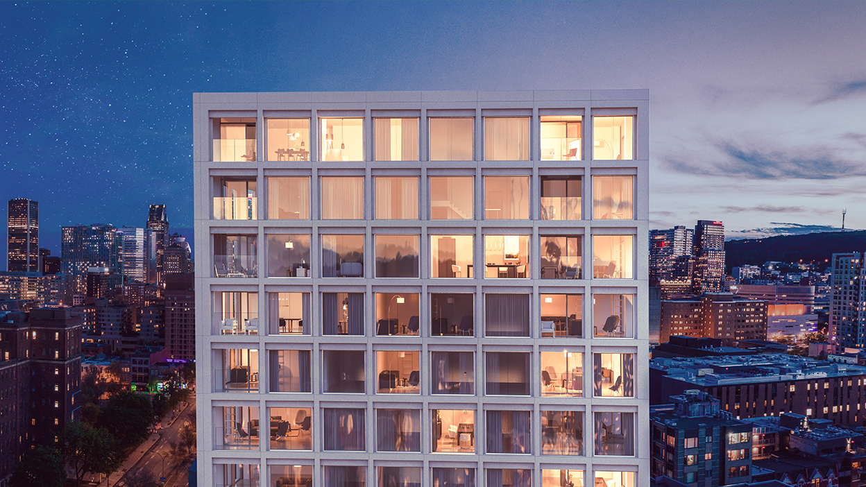La Tour Fides Condos, Montréal. Artist’s rendering.