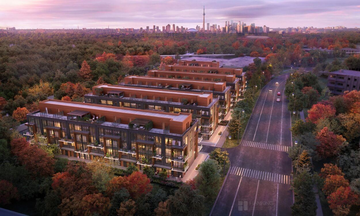 Lawrence Hill Urban Towns, Toronto. Artist’s rendering.