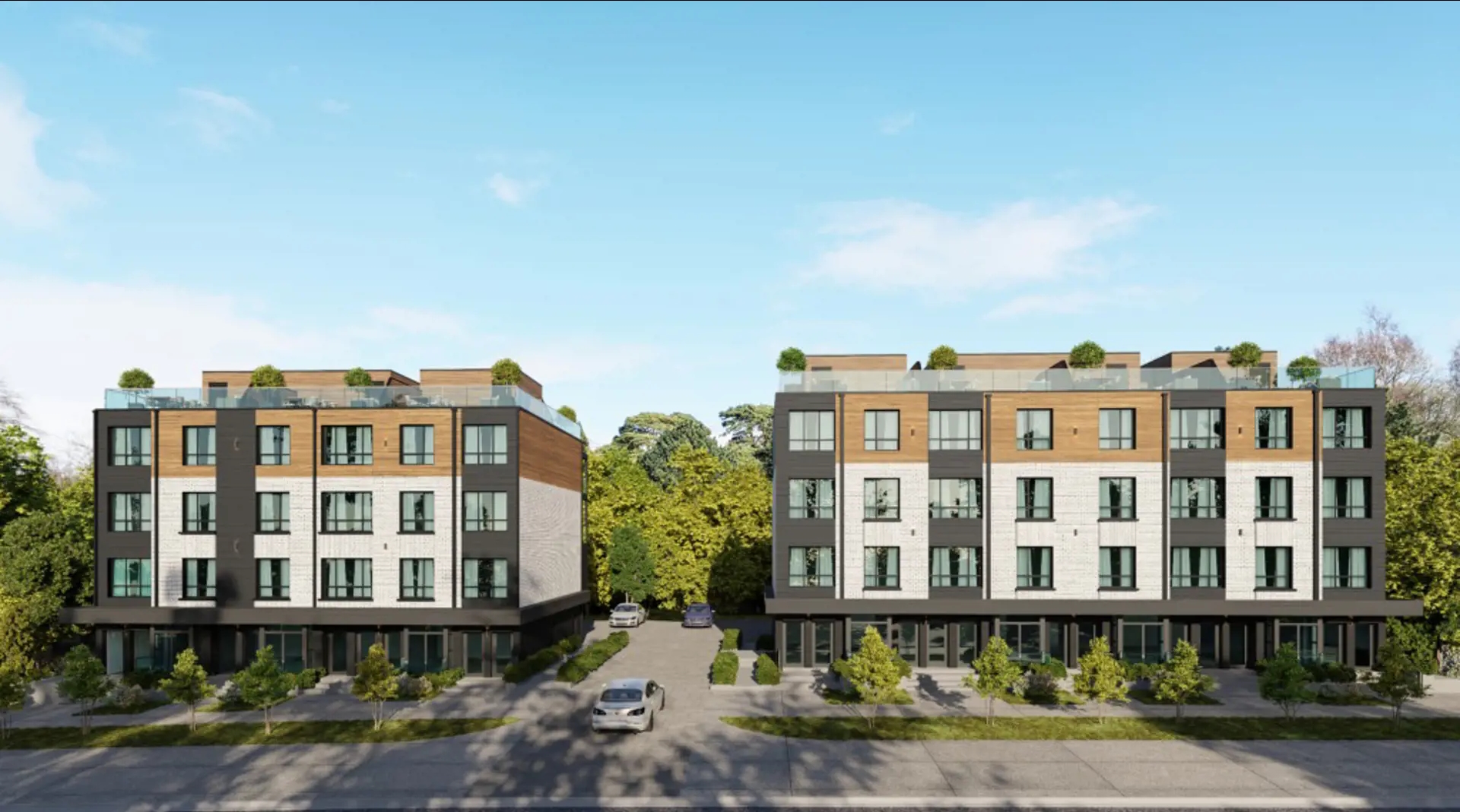 Lawrence Manor Towns, Toronto. Artist’s rendering.