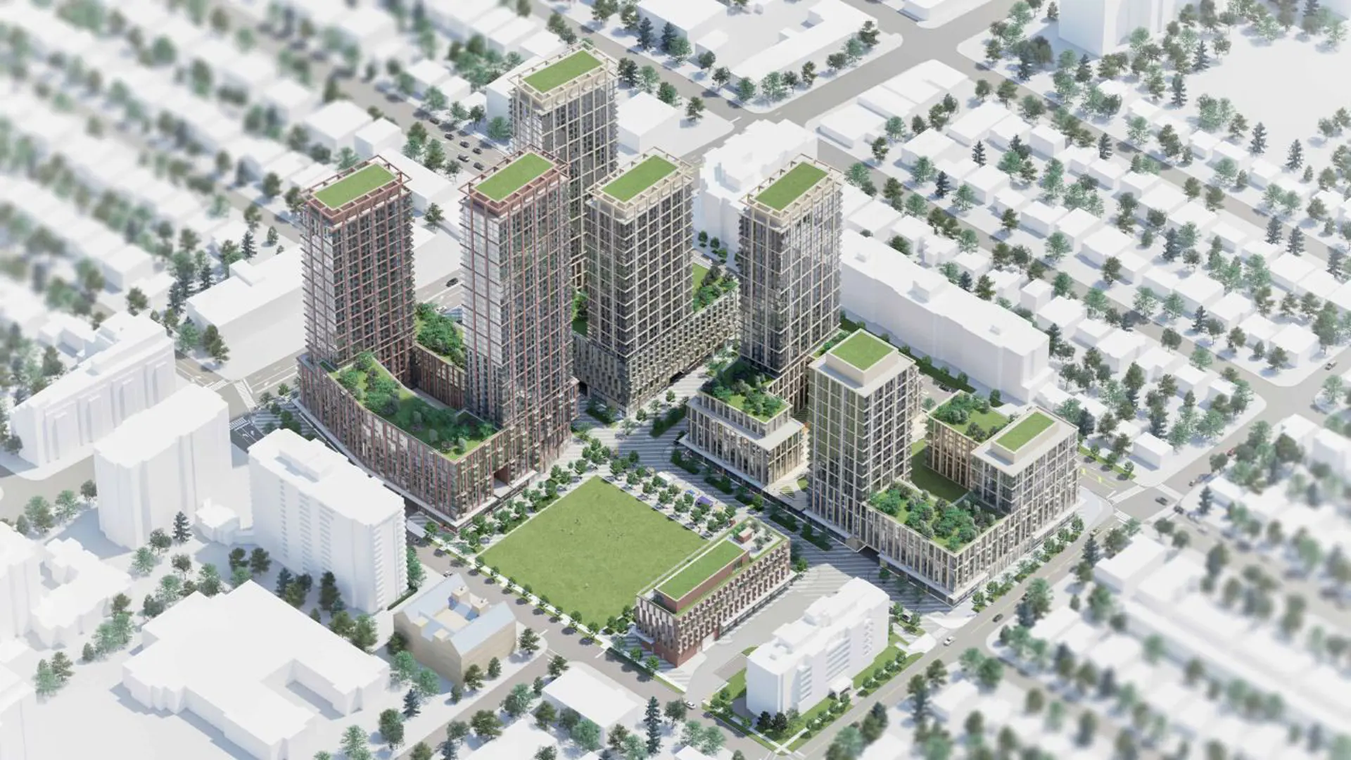 Lawrence Plaza Redevelopment, Toronto. Artist’s rendering.