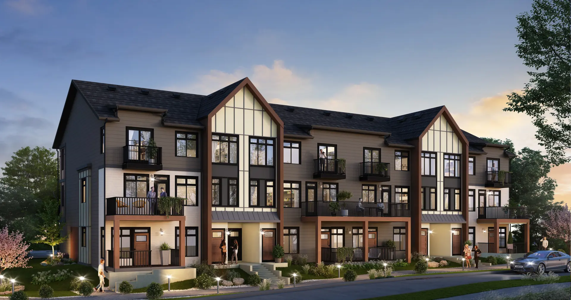 Livingston Townhomes, Calgary. Artist’s rendering.