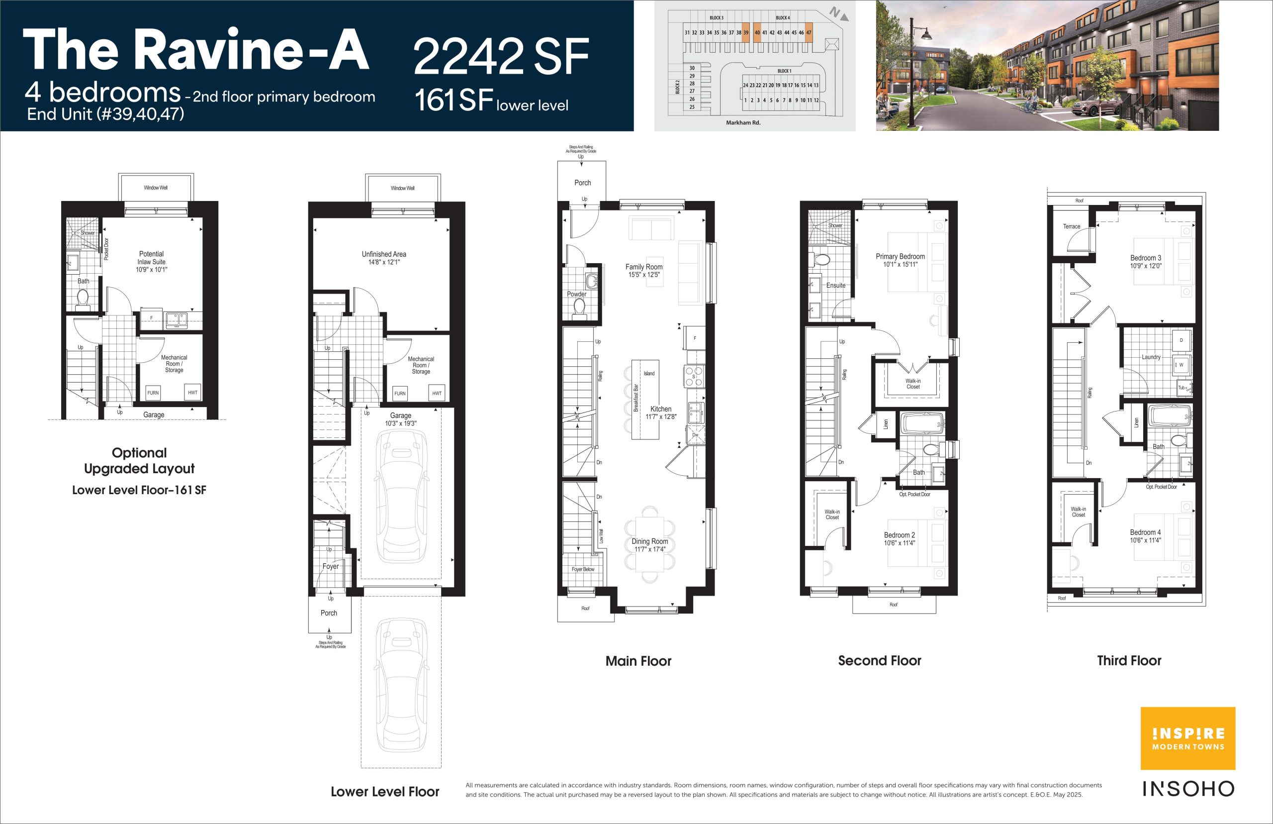 The Ravine-A End Unit plan preview